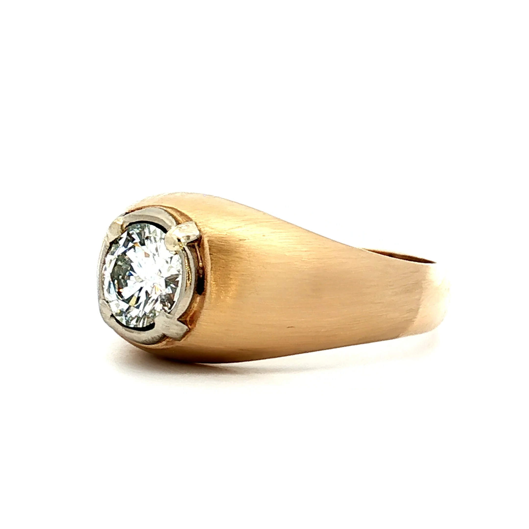 1.24 Vintage Mid-Century Diamond Engagement Ring 14k - Image 2