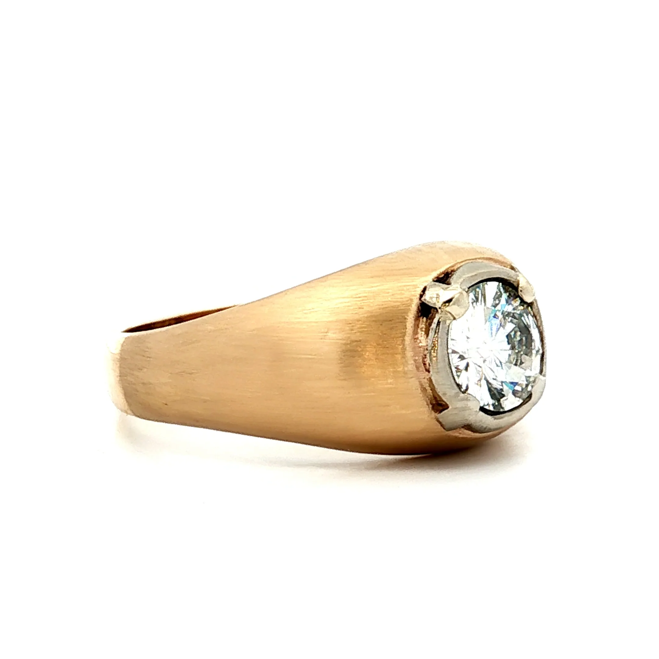 1.24 Vintage Mid-Century Diamond Engagement Ring 14k - Image 3