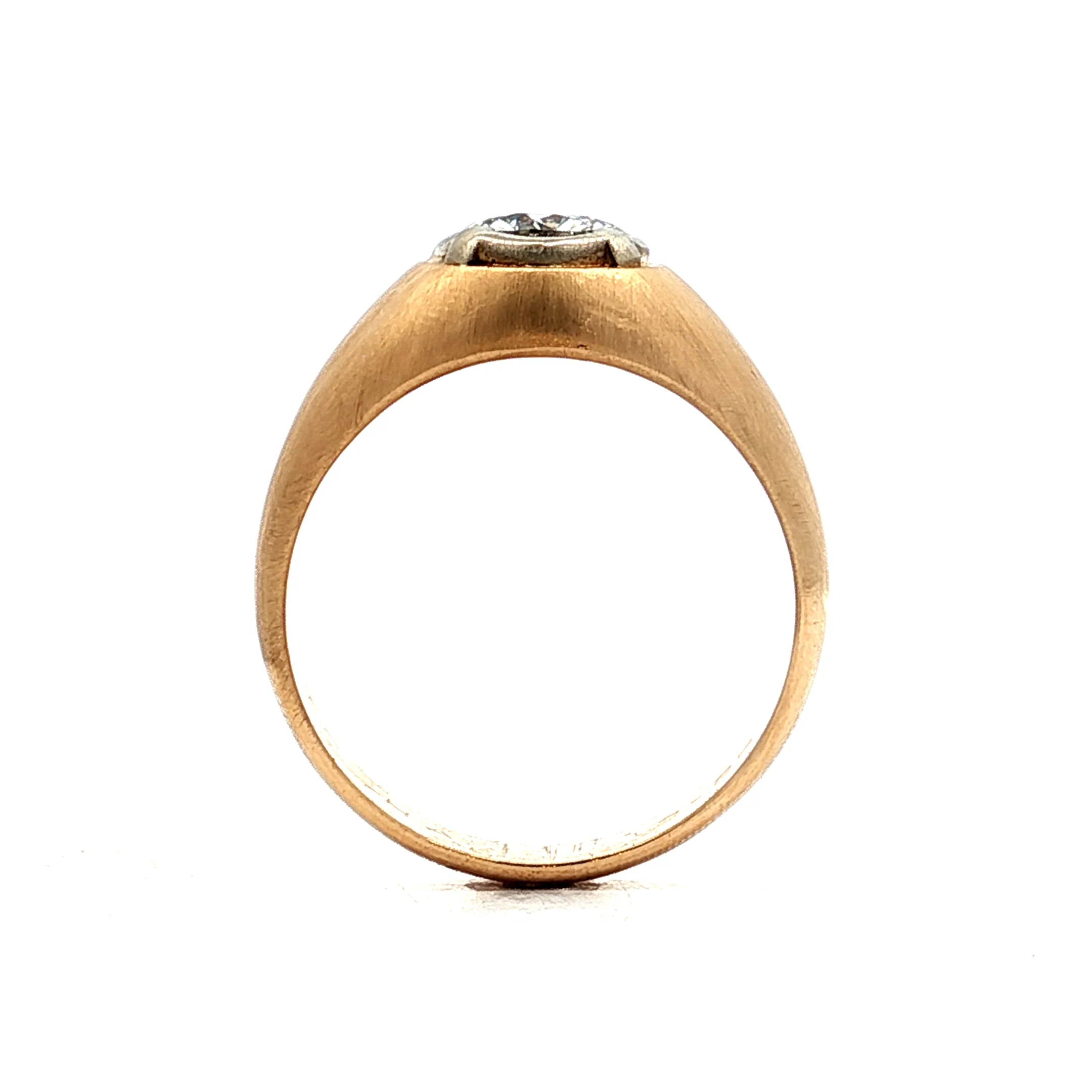 1.24 Vintage Mid-Century Diamond Engagement Ring 14k - Image 4