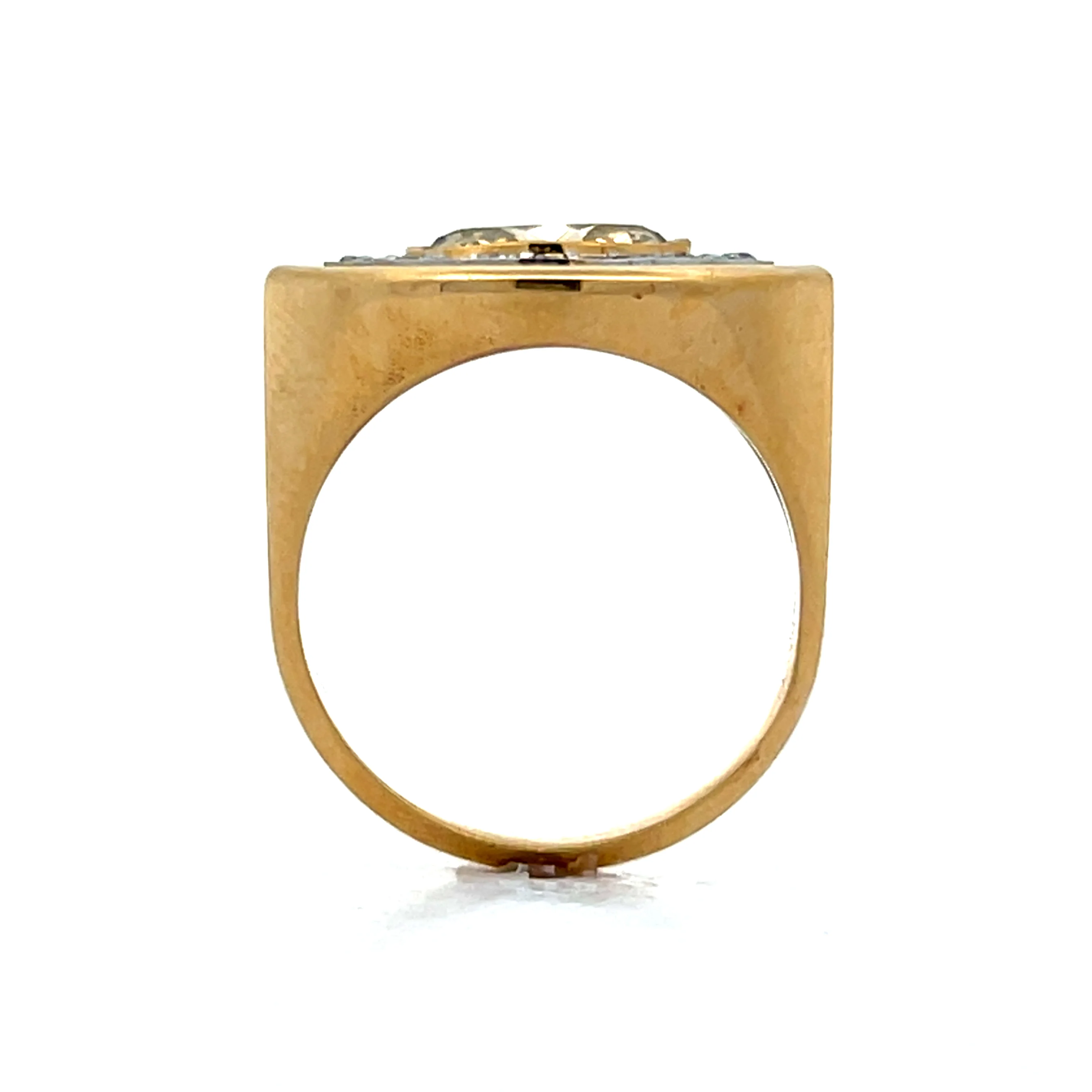 1.25 Evil Eye Diamond Cocktail Ring in Platinum & 18k - Image 4