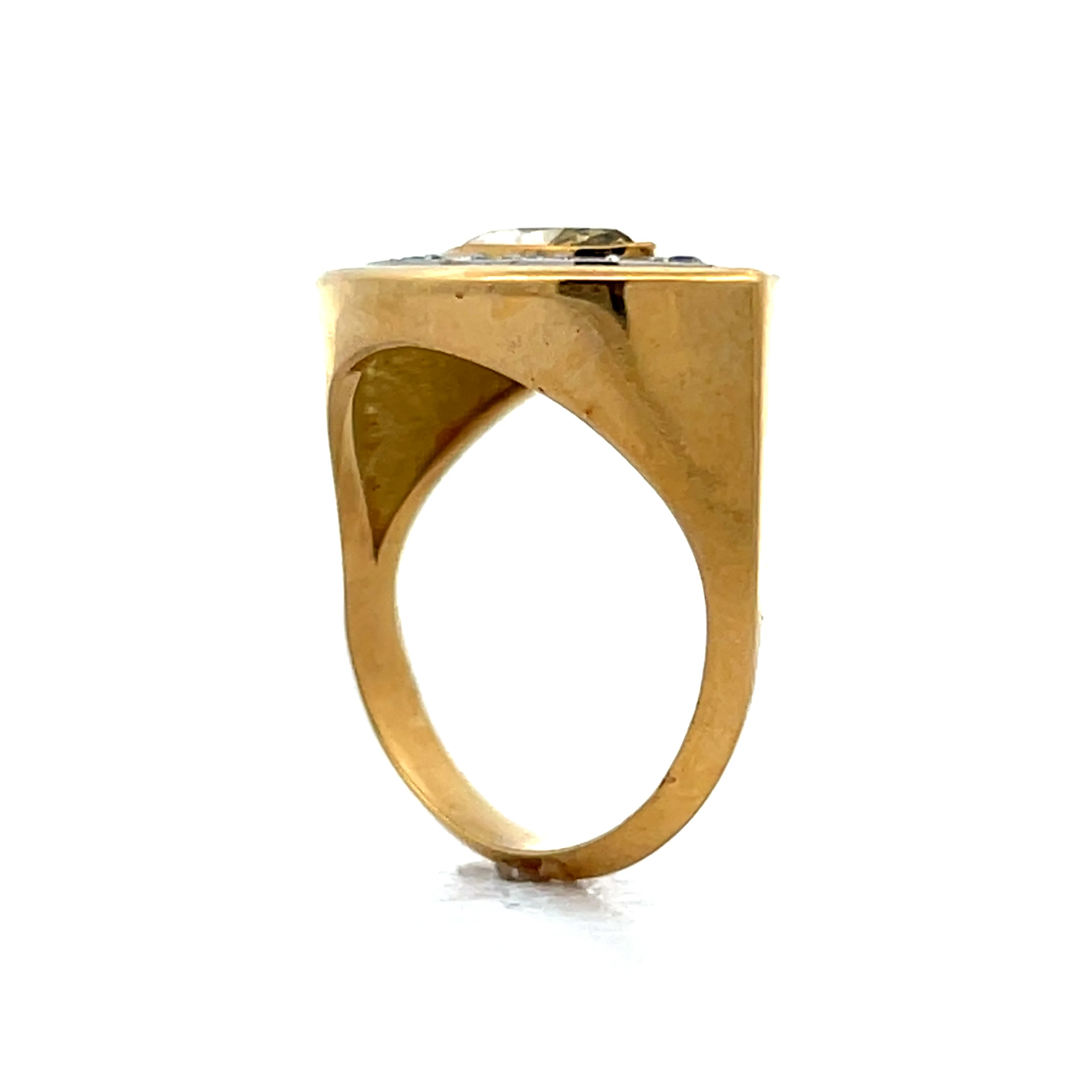 1.25 Evil Eye Diamond Cocktail Ring in Platinum & 18k - Image 5