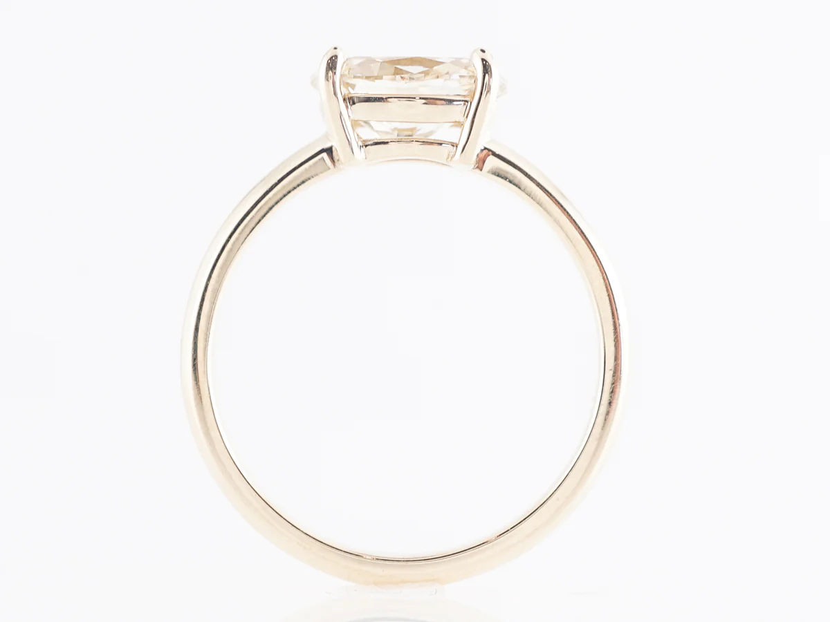 1.25 Fancy Yellow Diamond Engagement Ring in Yellow Gold - Image 4