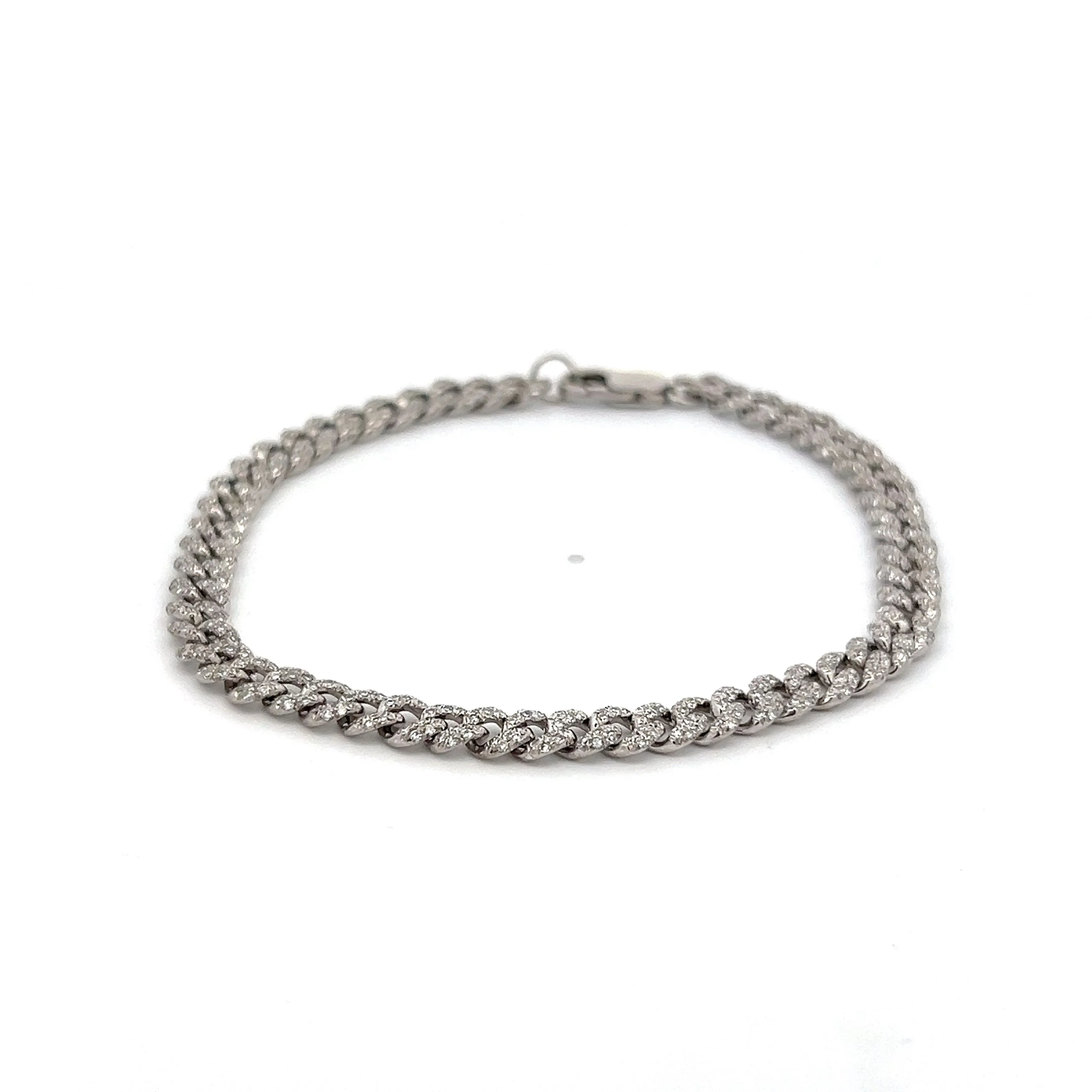 1.27 Diamond White Gold Bracelet in 14k White Gold - Image 2