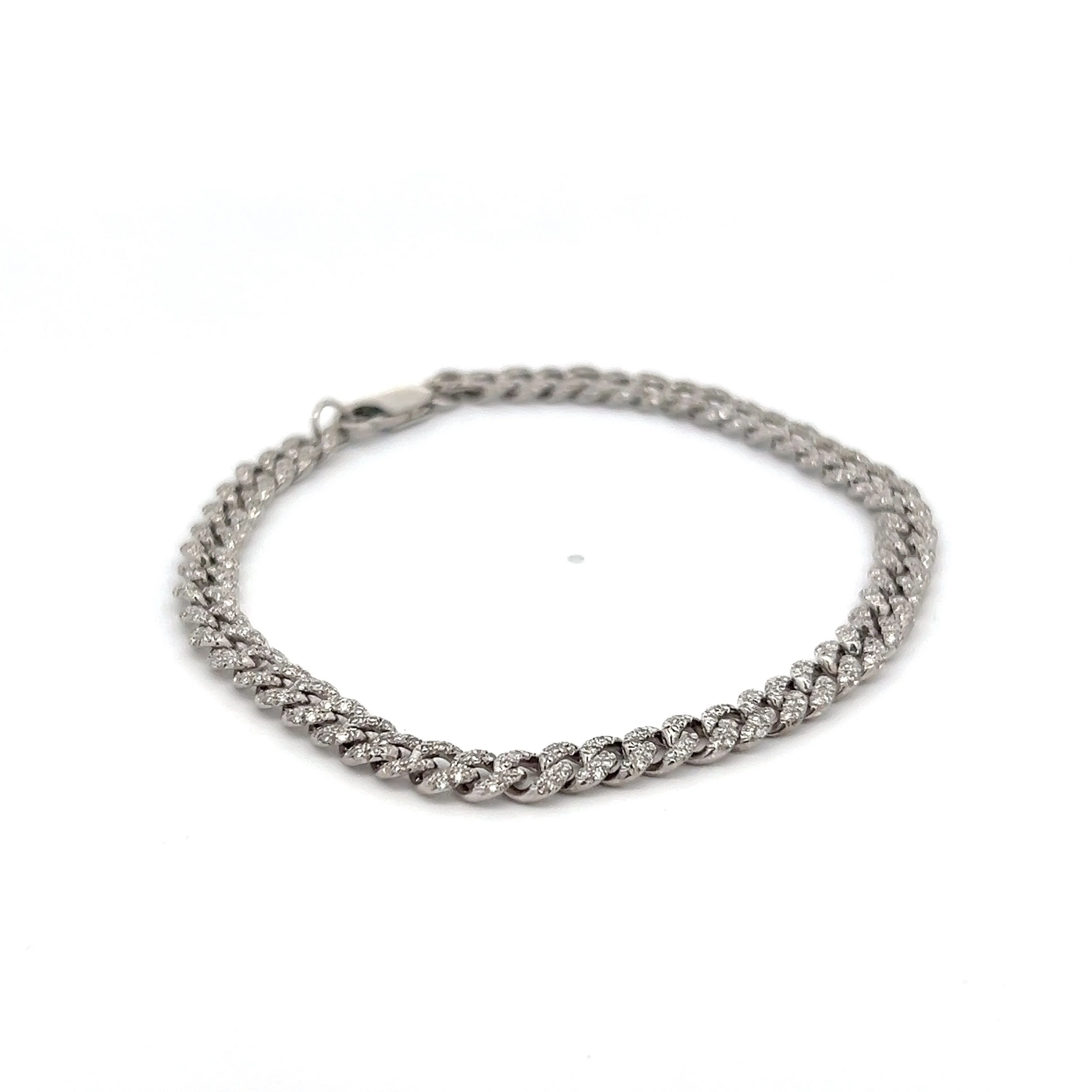 1.27 Diamond White Gold Bracelet in 14k White Gold - Image 4