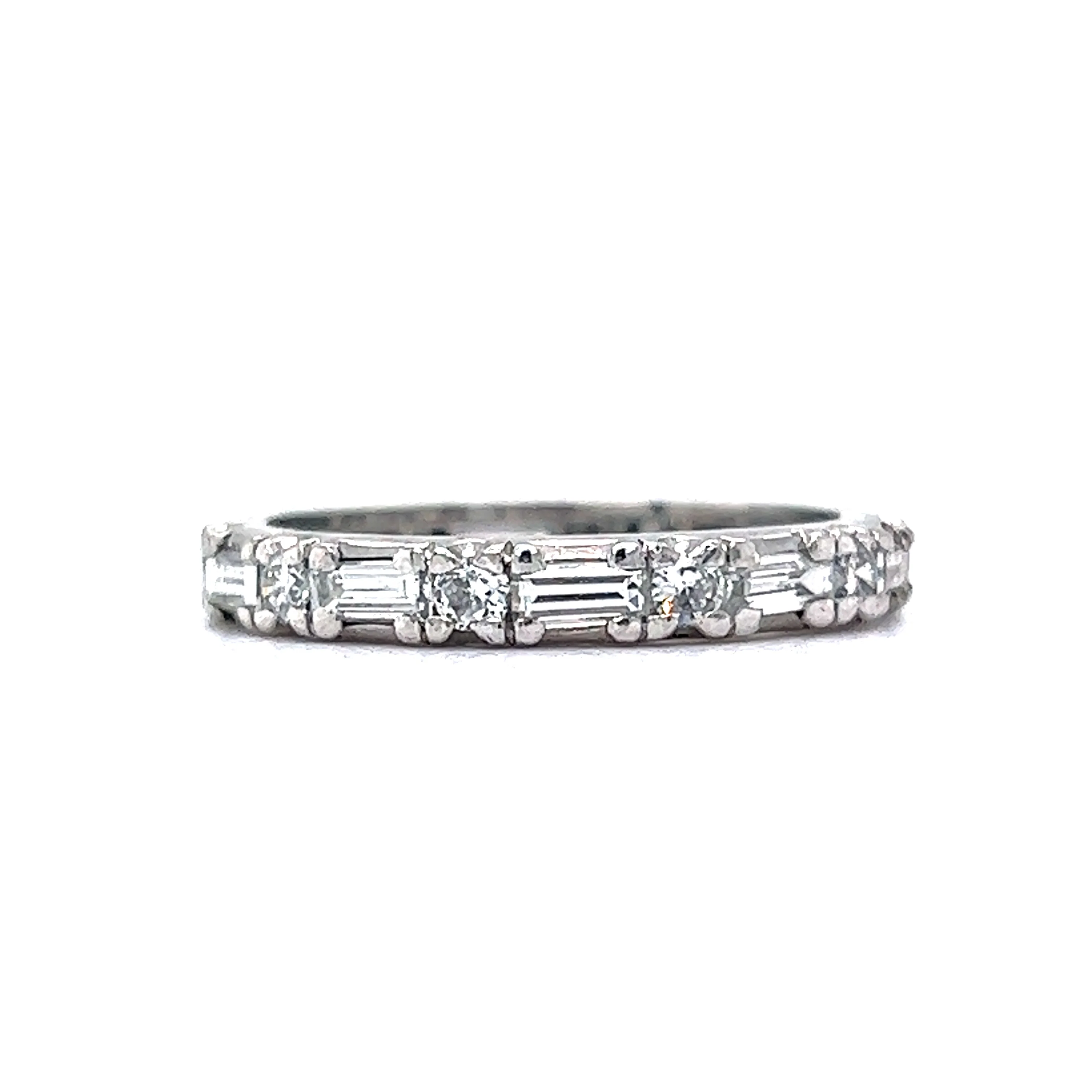 1.30 Baguette Diamond Eternity Wedding Band in Platinum - Image 2