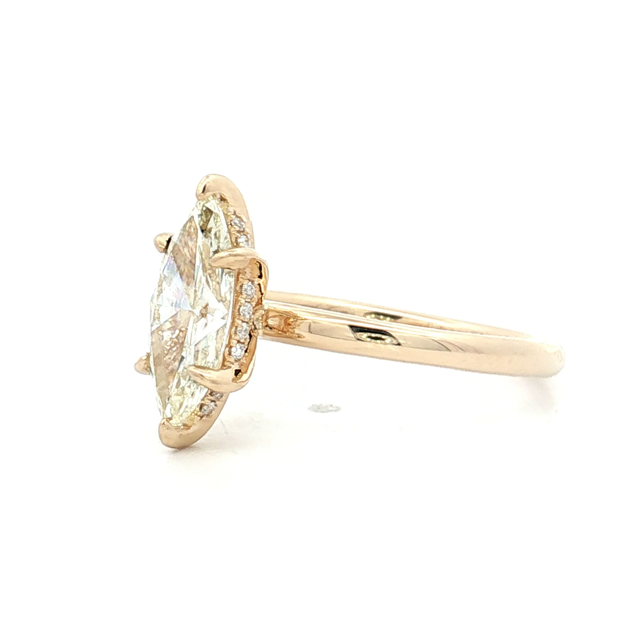 1.31 Marquise Diamond Solitaire Engagement Ring 14k - Image 2