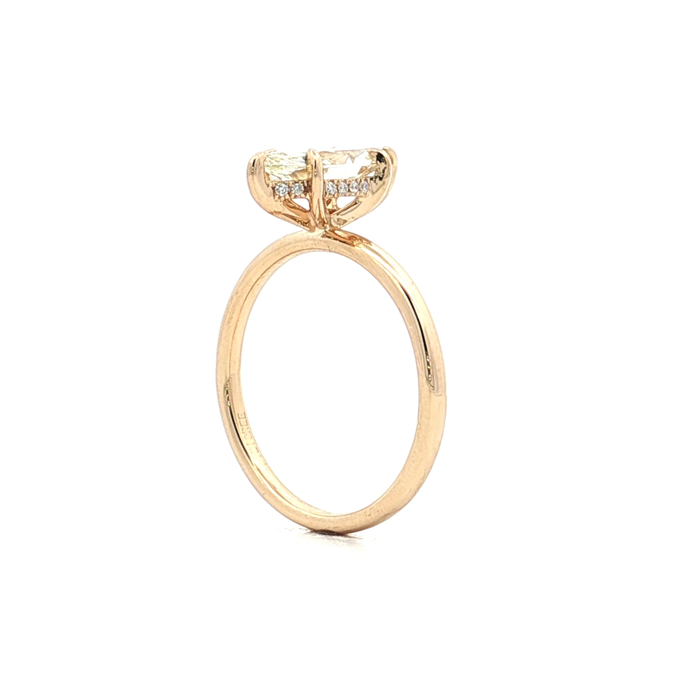 1.31 Marquise Diamond Solitaire Engagement Ring 14k - Image 5
