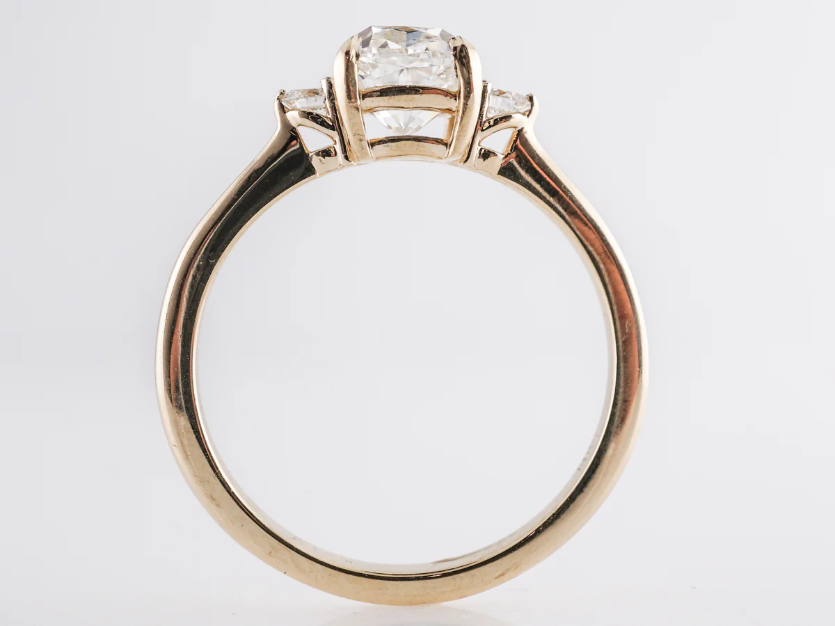 1.32 Carat Cushion Cut Diamond Engagement Ring in 14k - Image 4