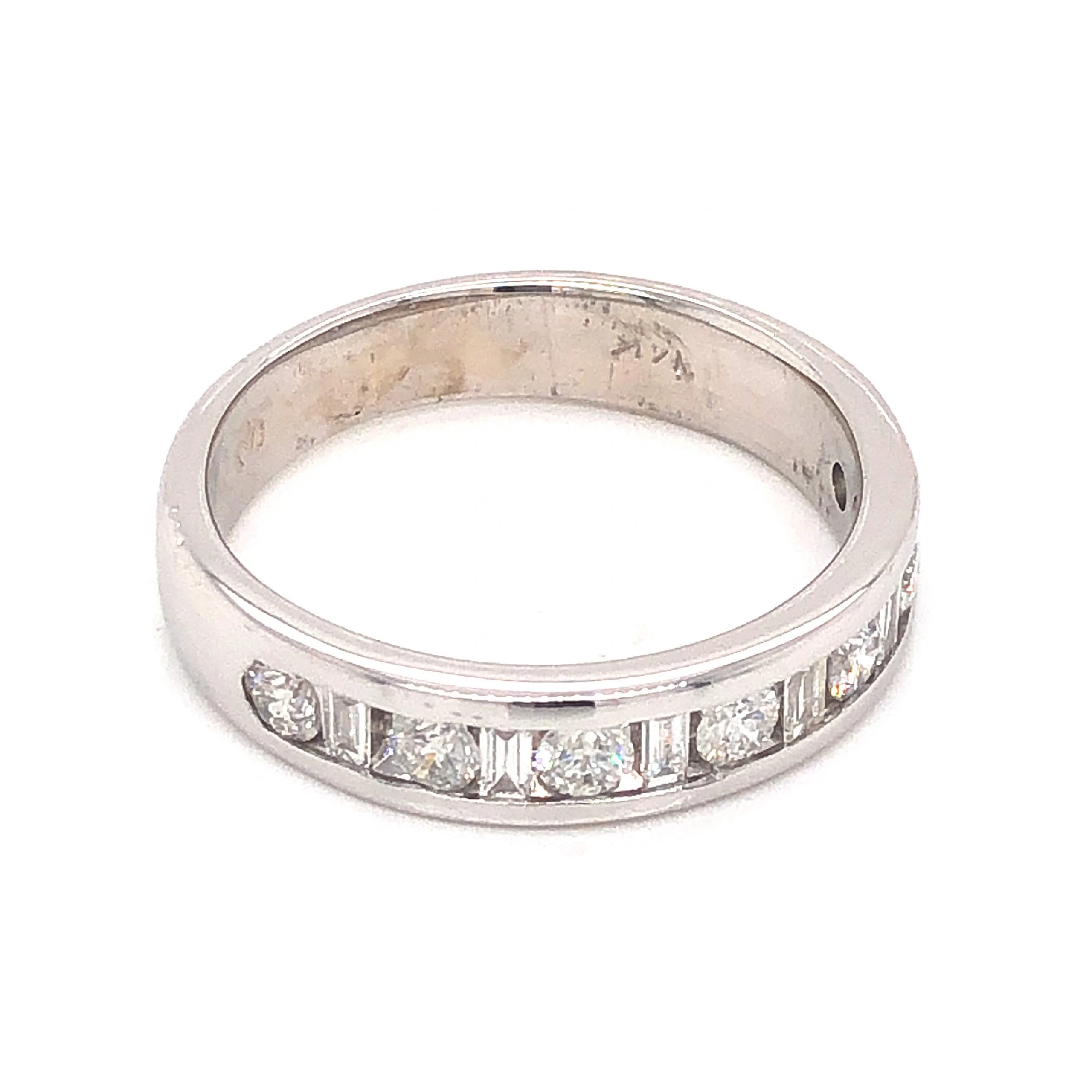 1.32 Men's Diamond Wedding Band in 14k White Gold - Image 3