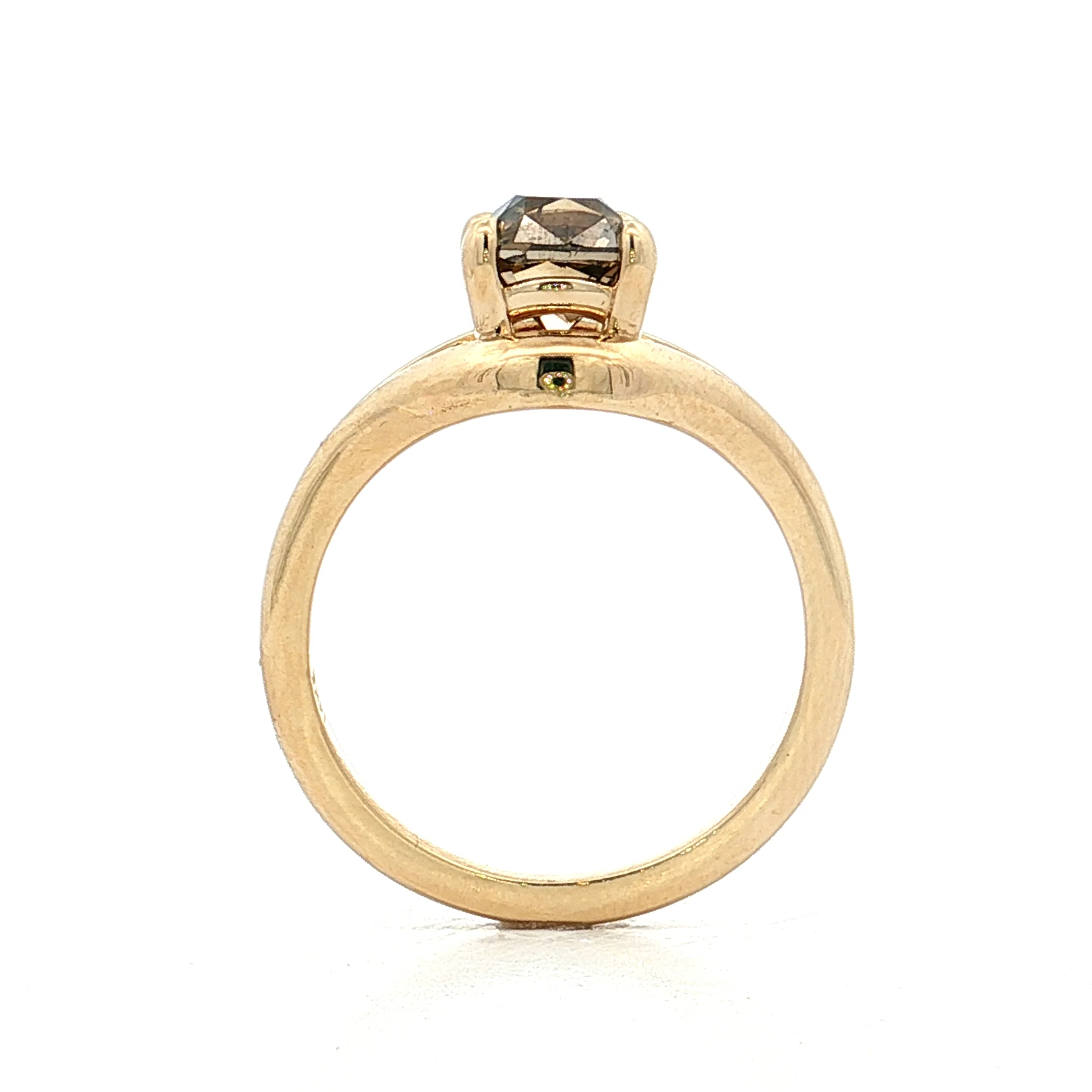 1.32 Old Mine Cushion Diamond Engagement Ring 14k - Image 4