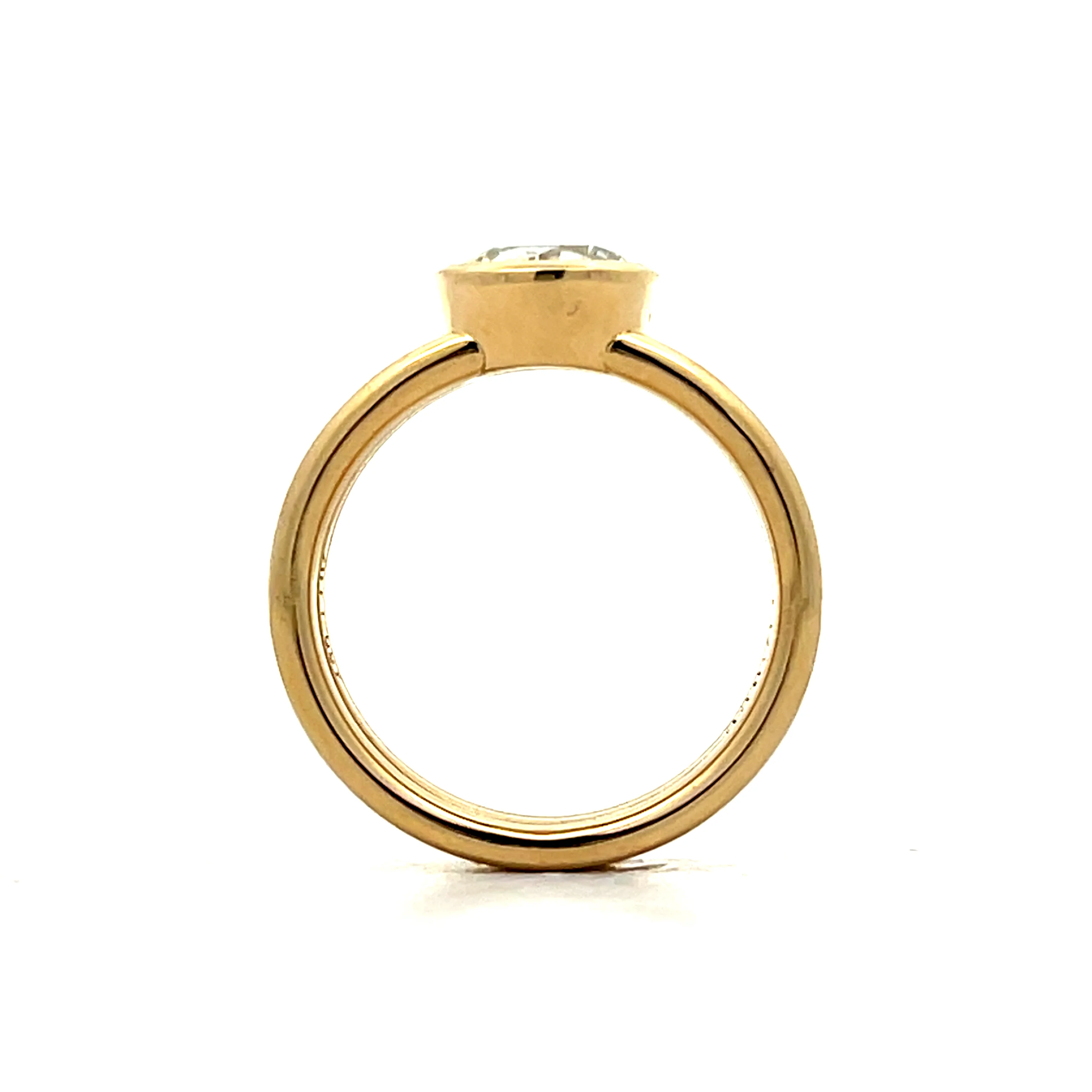 1.32 Round Brilliant Diamond Engagement Ring in 14k - Image 4