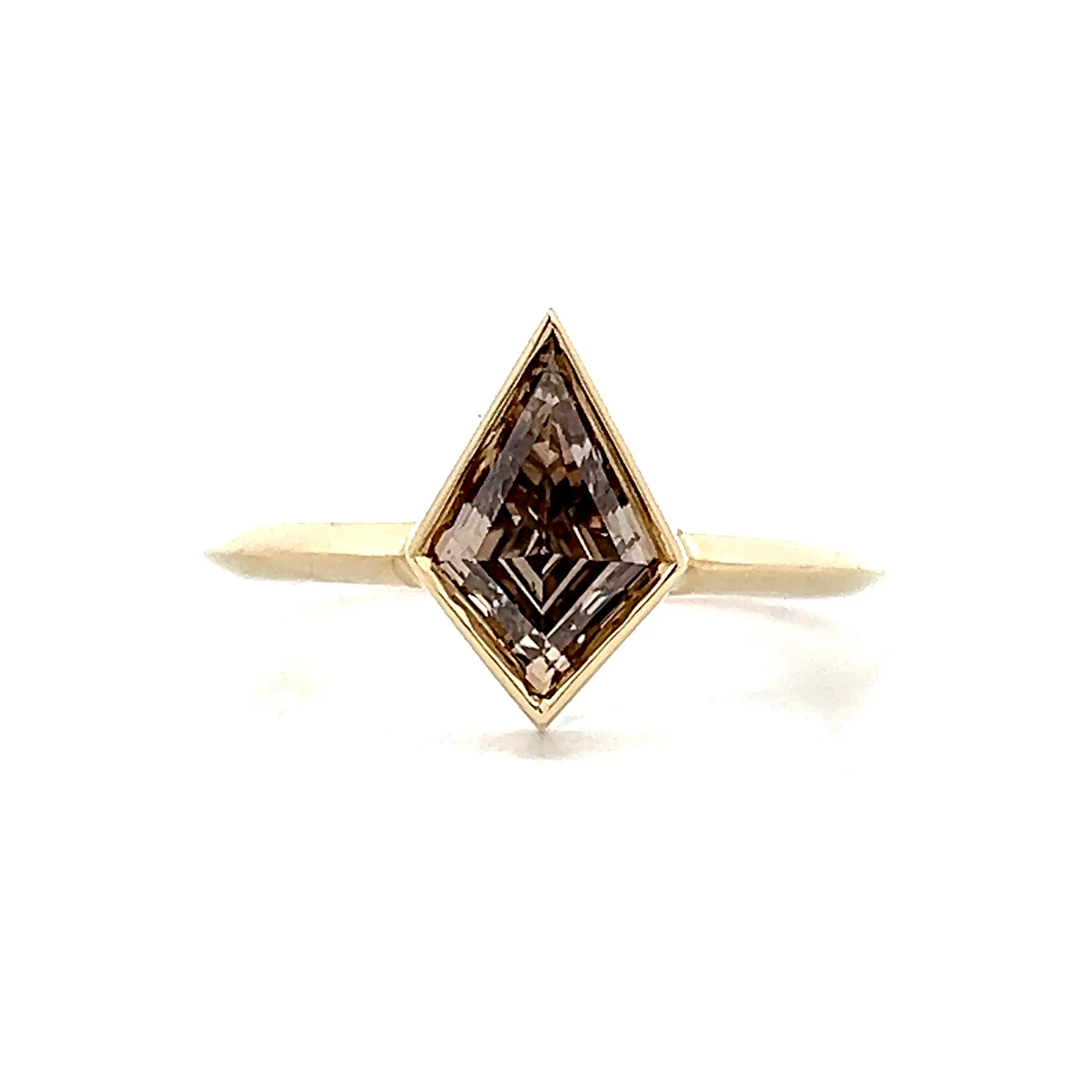 1.33 Kite Shaped Diamond Engagement Ring in 14k