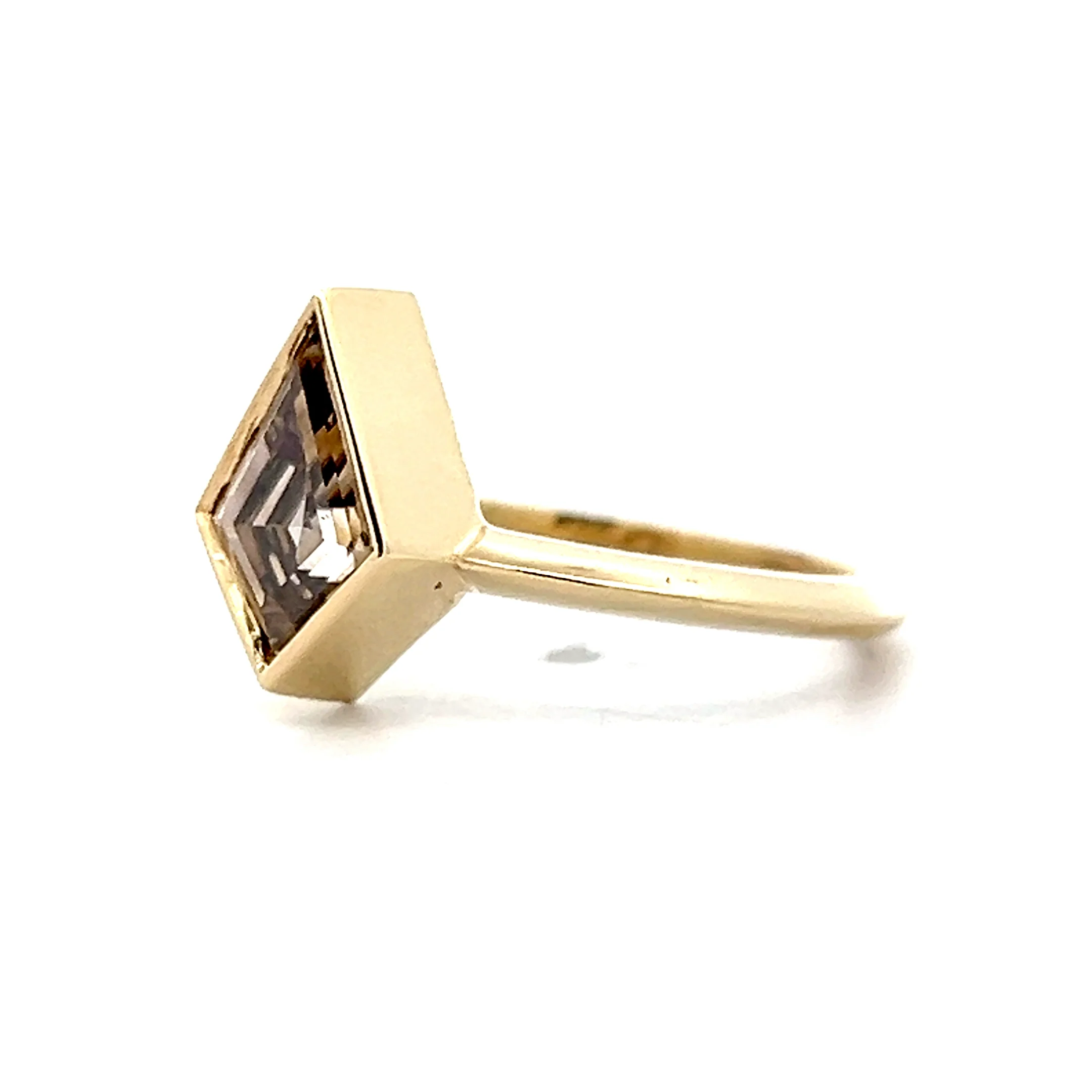 1.33 Kite Shaped Diamond Engagement Ring in 14k - Image 2