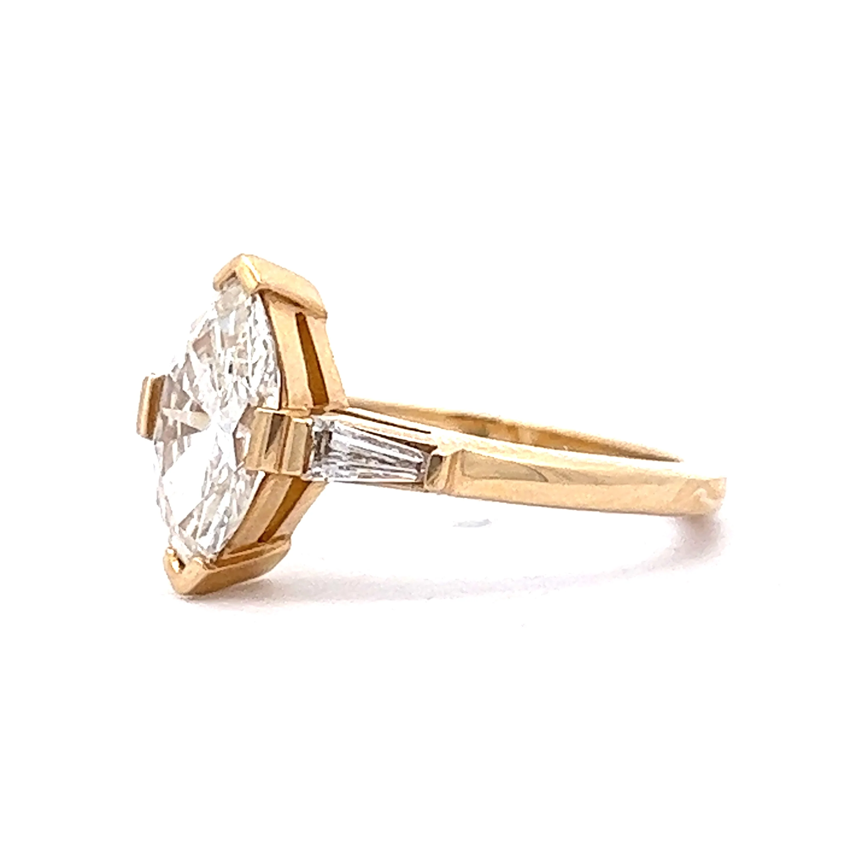 1.33 Marquise Cut Diamond Engagement Ring in 14k - Image 2