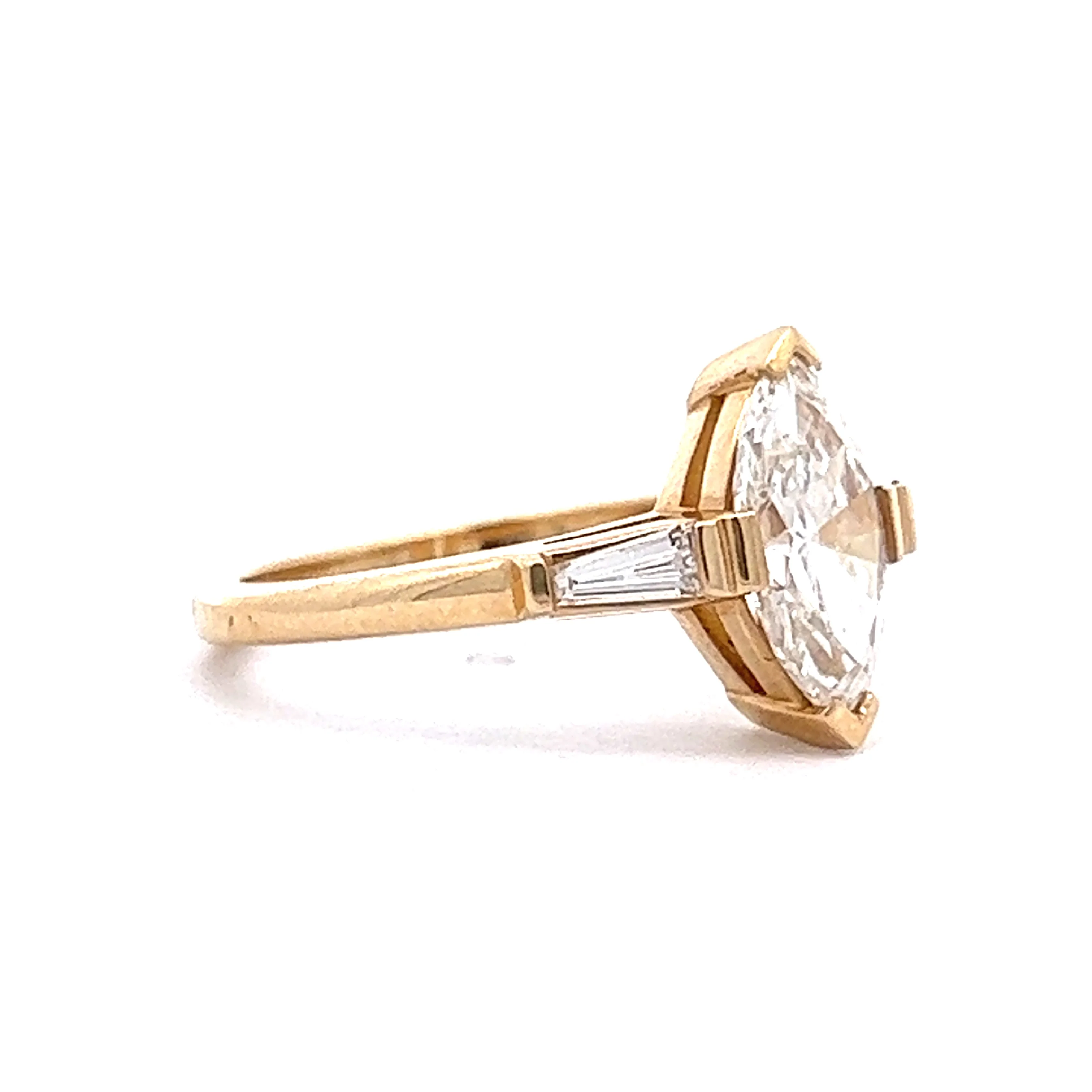 1.33 Marquise Cut Diamond Engagement Ring in 14k - Image 3