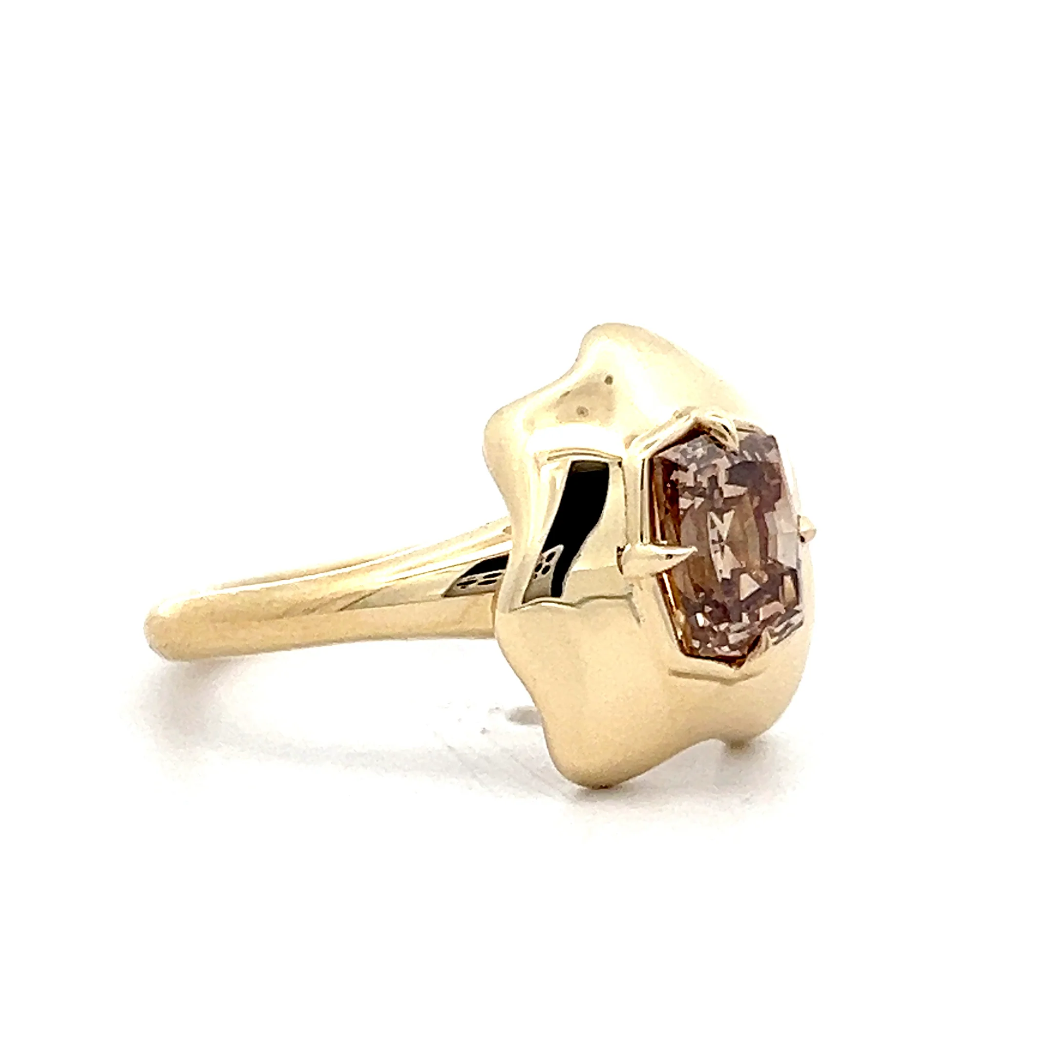 1.34 Cushion Step Diamond Engagement Ring in 14k - Image 3