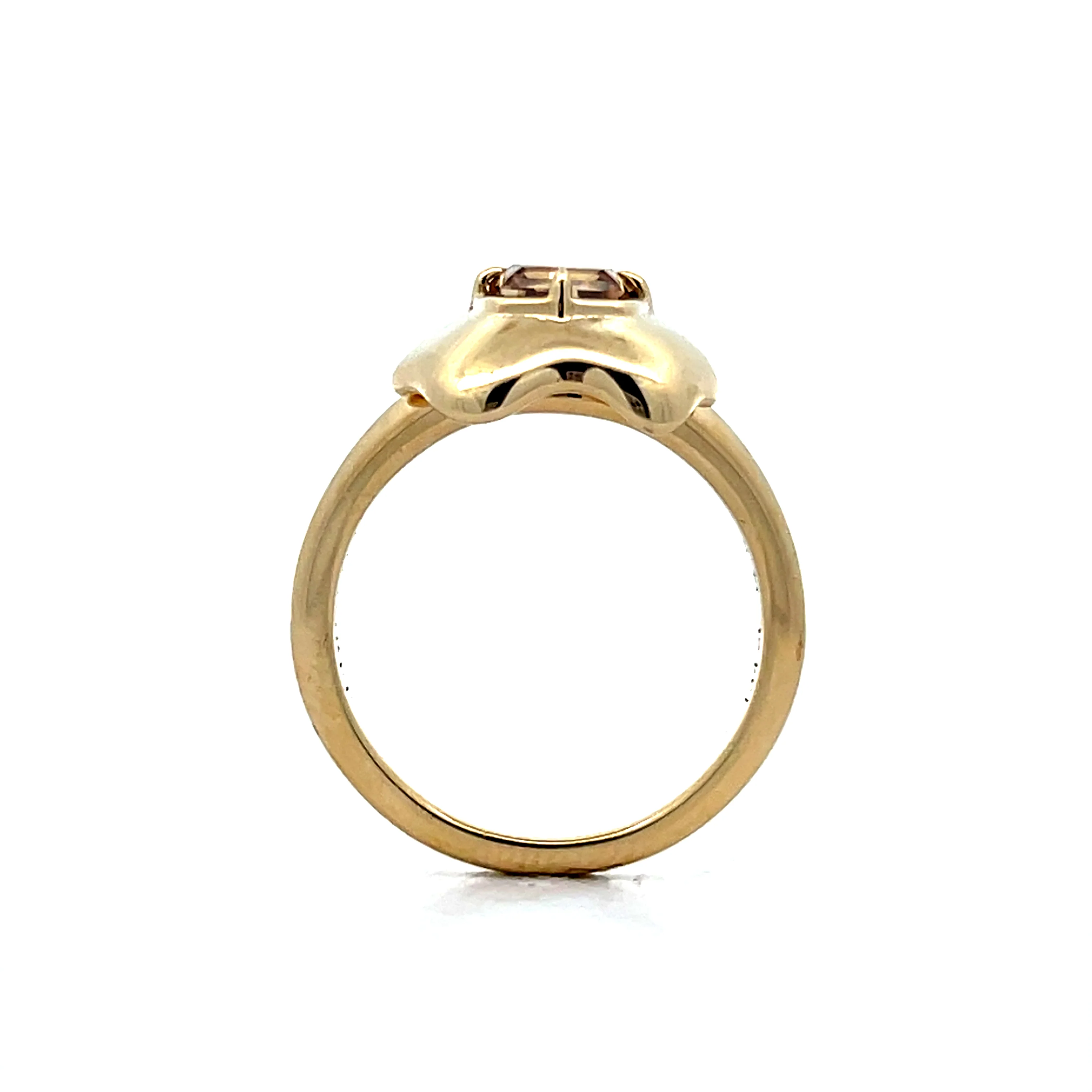 1.34 Cushion Step Diamond Engagement Ring in 14k - Image 4