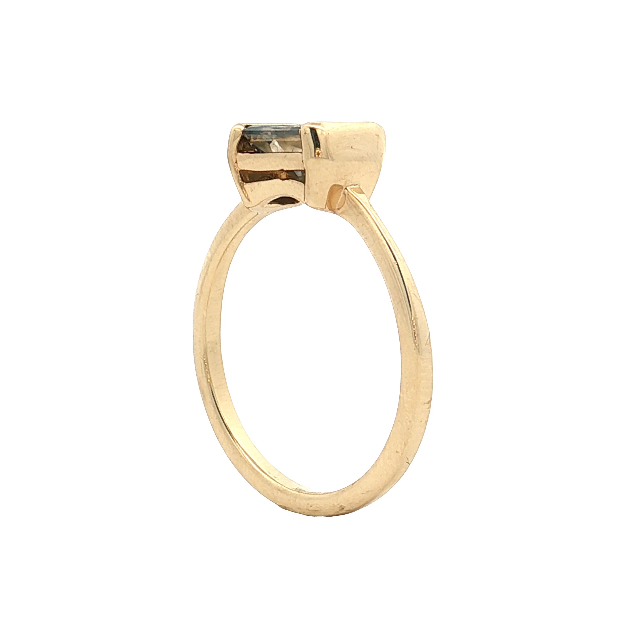 1.35 Radiant Diamond Solitaire Engagement Ring 14k Yellow Gold - Image 5