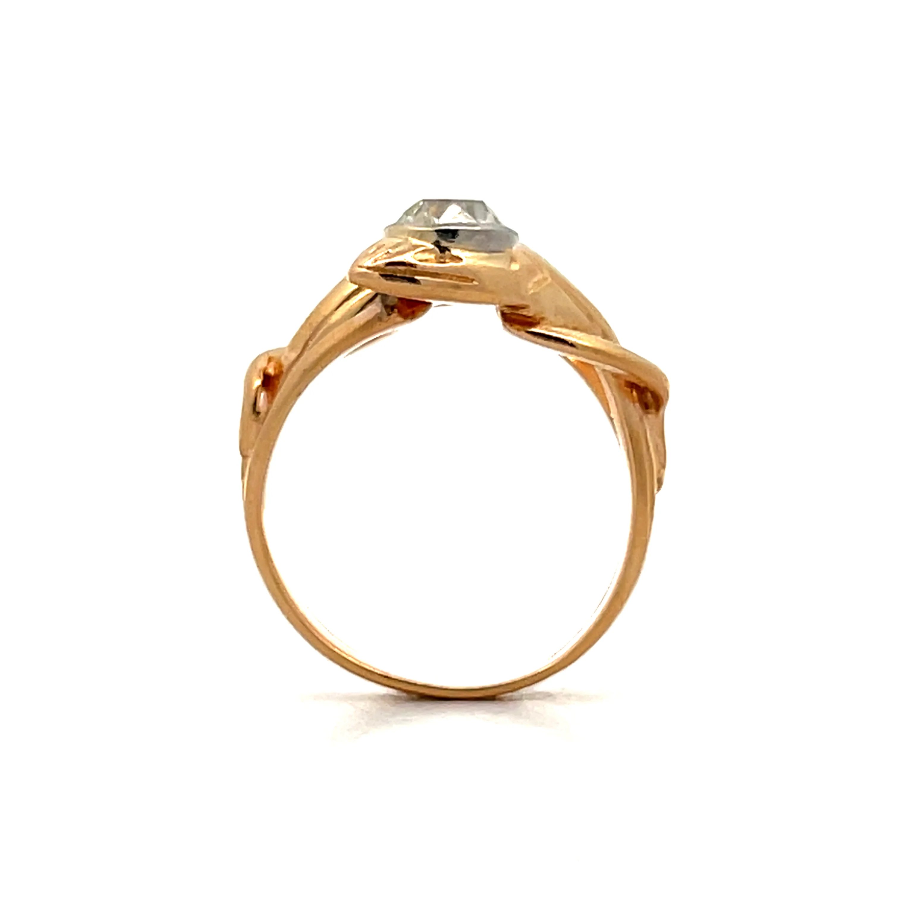 1.35 Victorian Diamond Snake Passby Ring in 18k - Image 4
