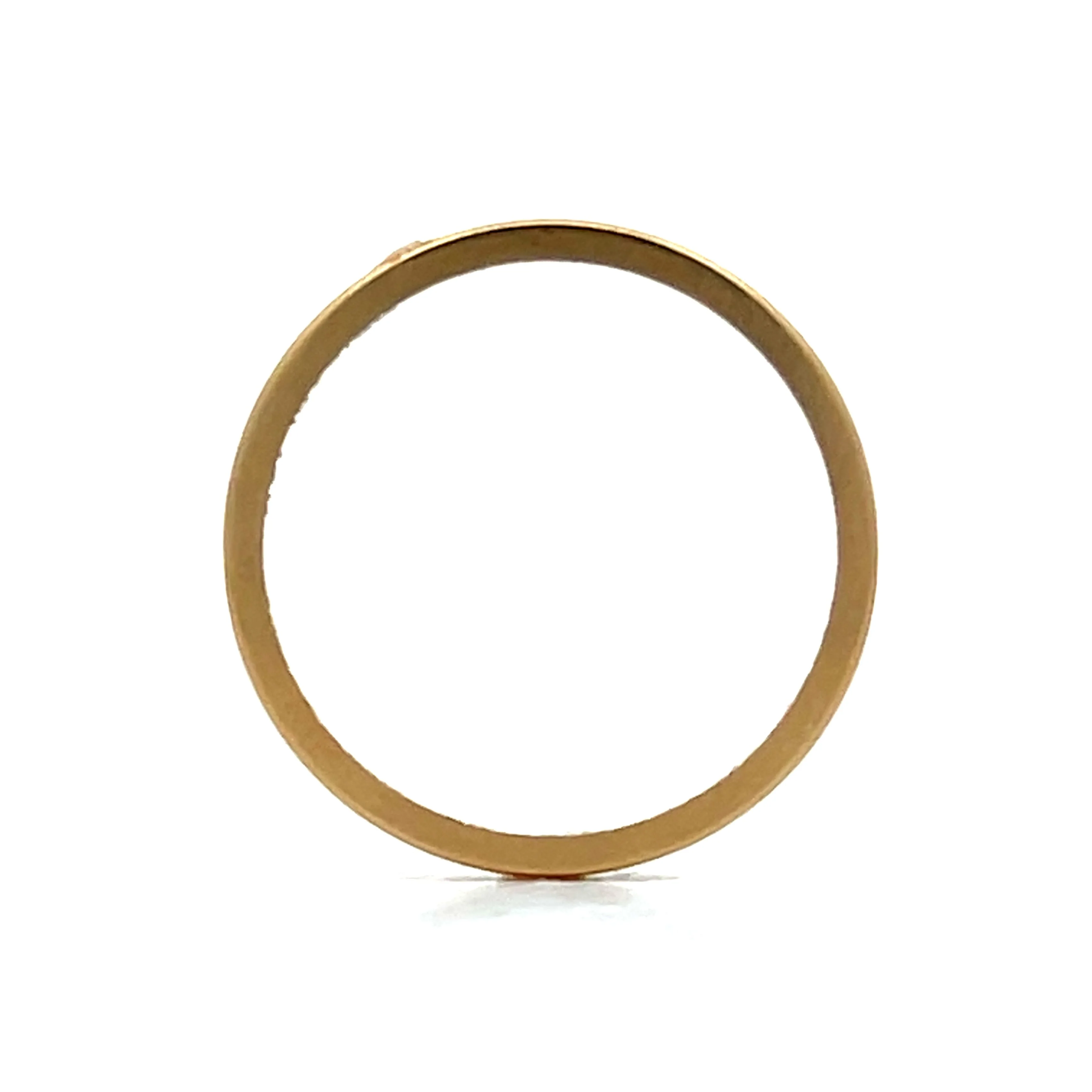 1.35mm Vintage Wedding Band in 14k Yellow Gold - Image 4