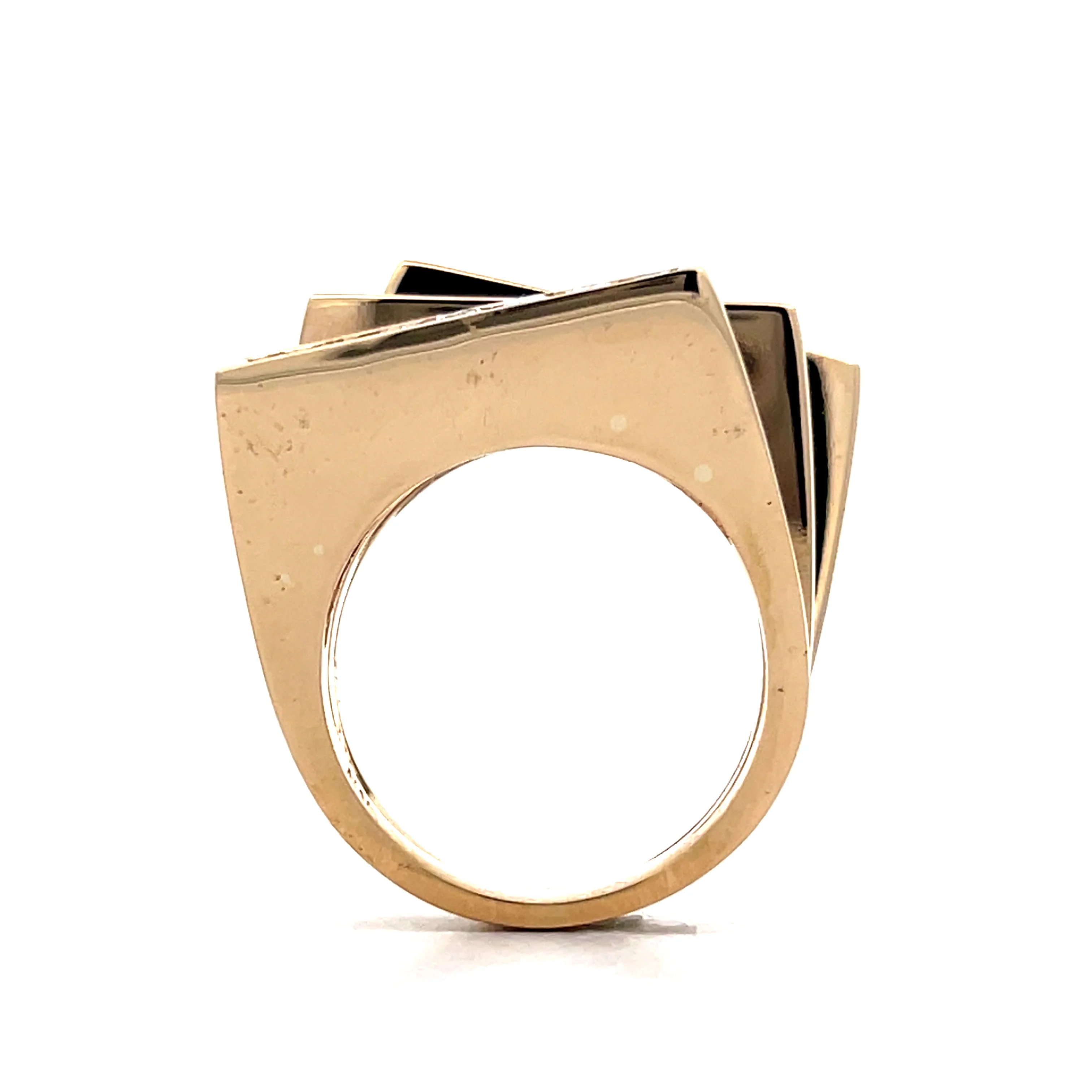 1.36 Diamond Stacking Cocktail Ring in 14k Yellow Gold - Image 4