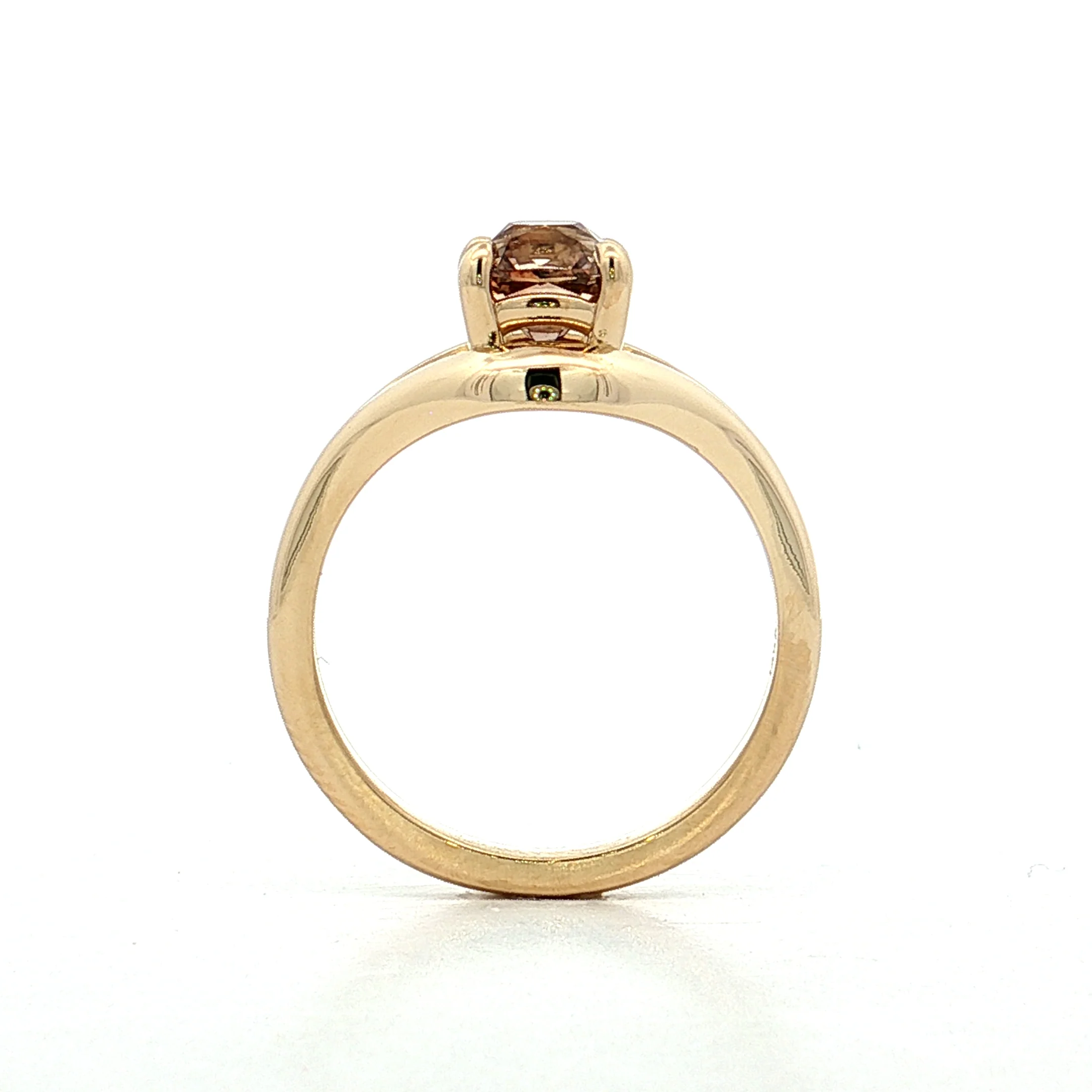 1.36 Old Mine Cushion Diamond Engagement Ring 14k - Image 4