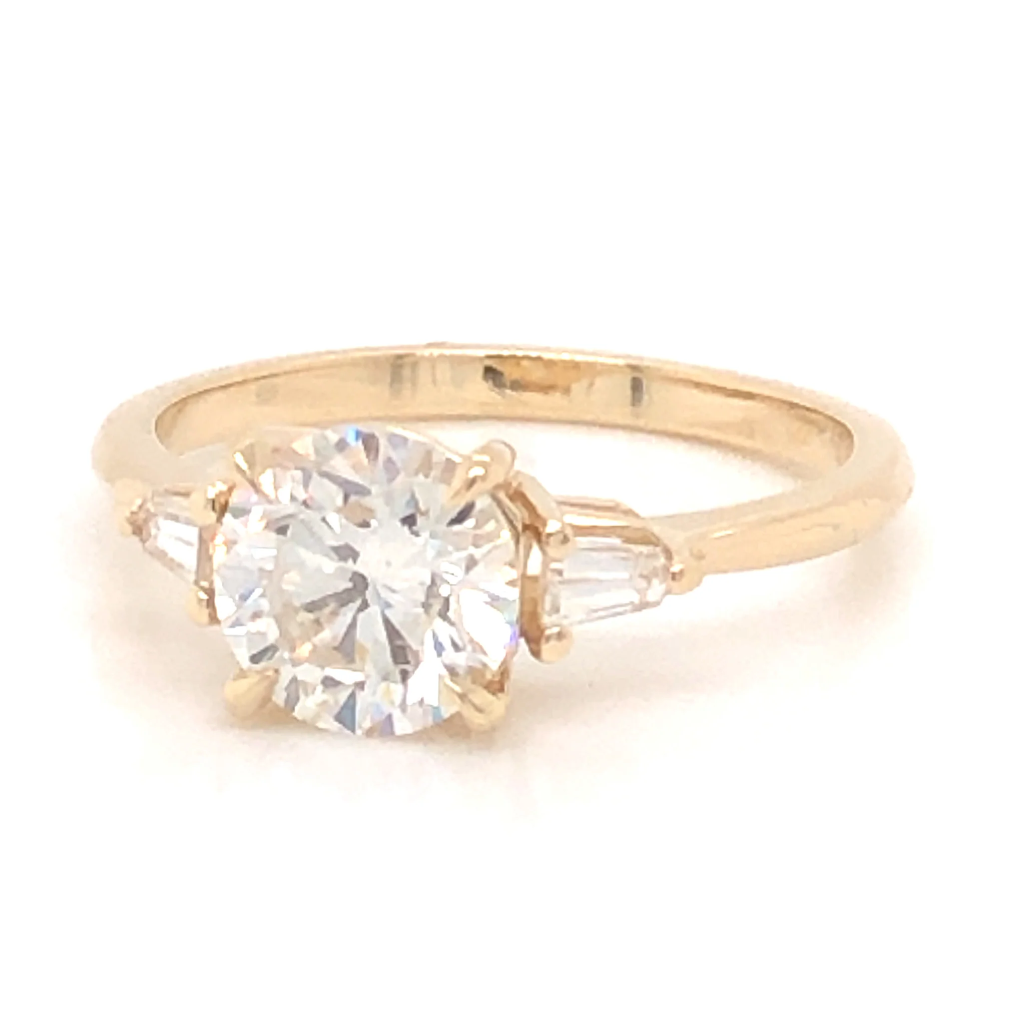 1.39 Diamond Engagement Ring in 14K Yellow Gold - Image 2