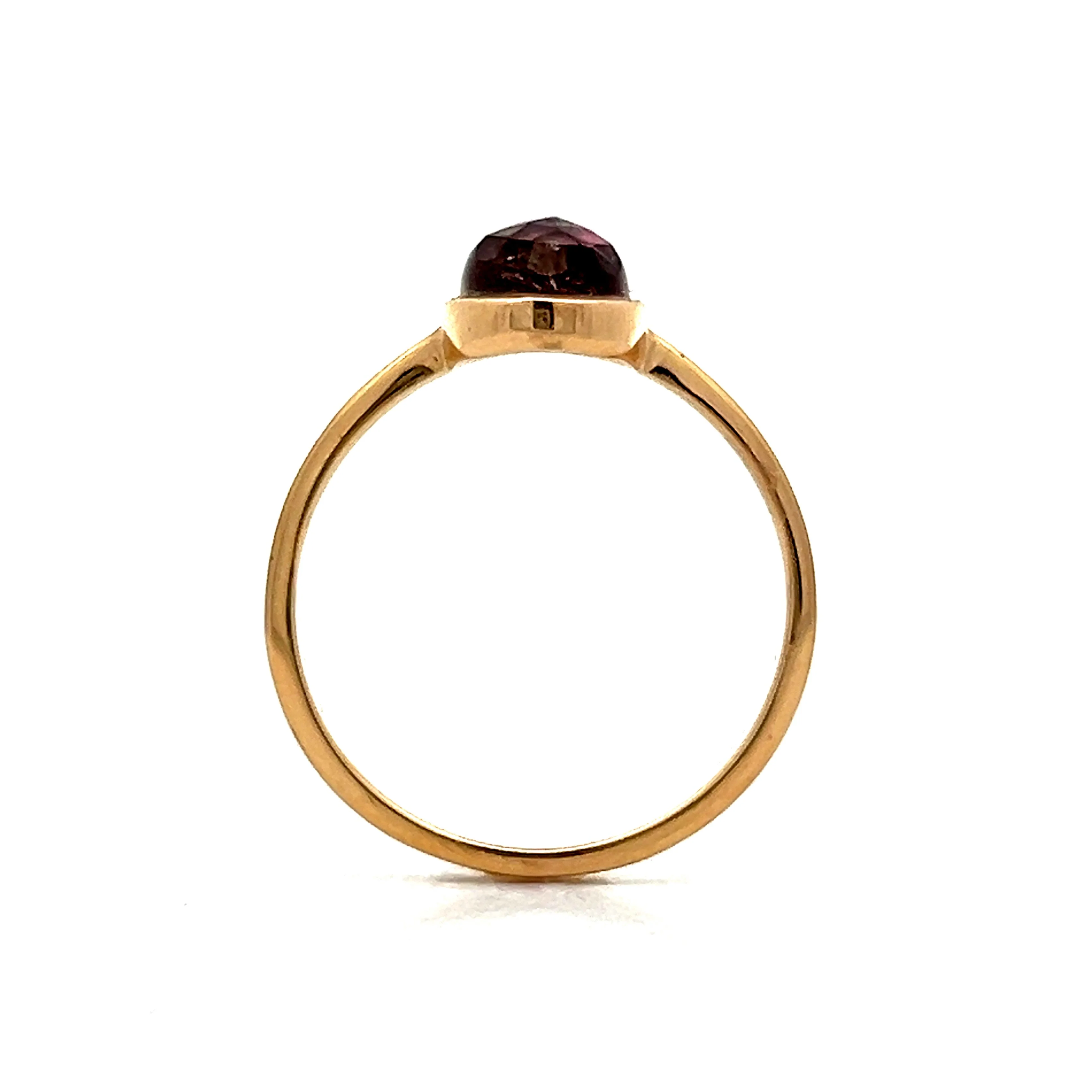 1.40 Cabochon Tourmaline in 14k Yellow Gold - Image 4