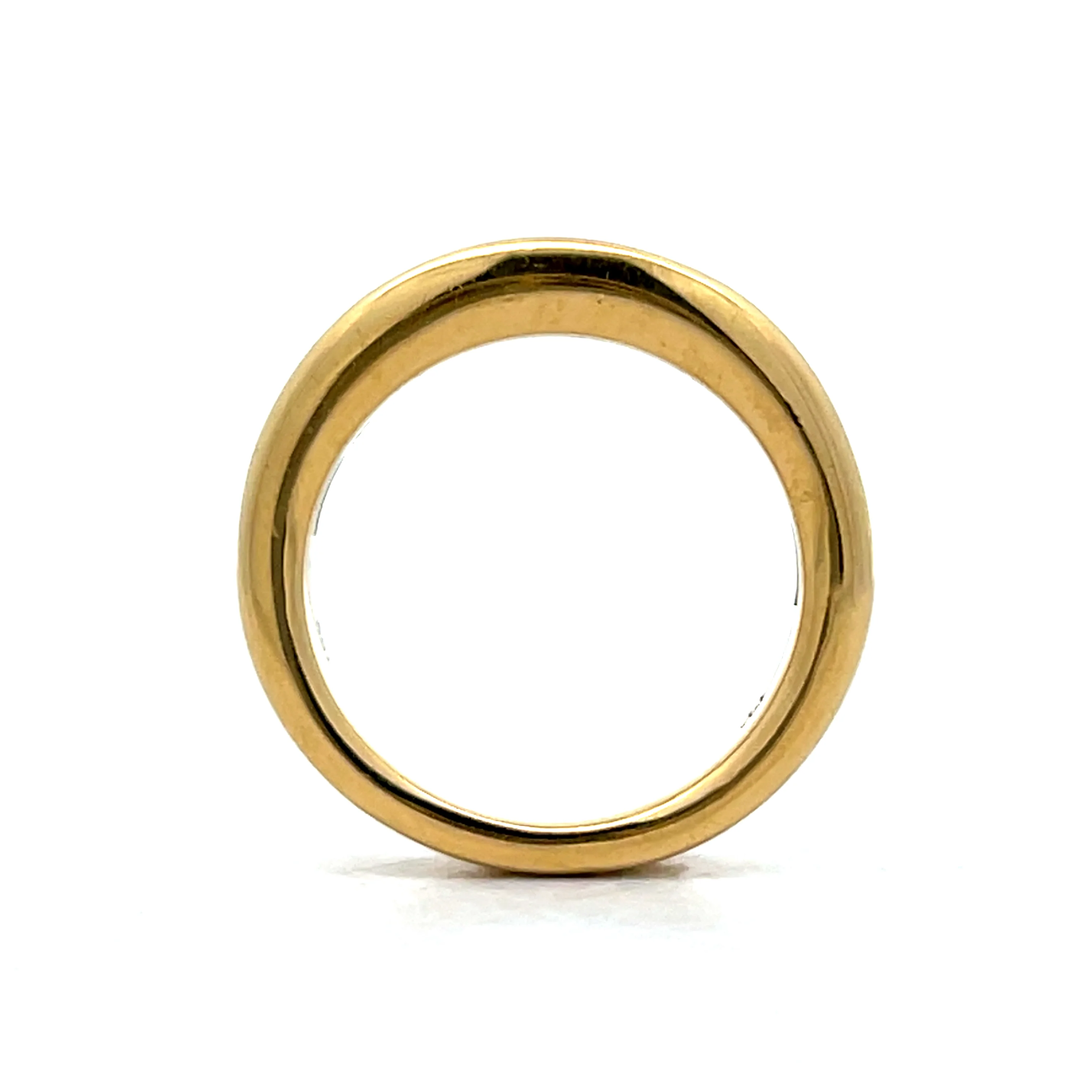 1.40 Channel Set Princess Diamond Wedding Band 18k - Image 4