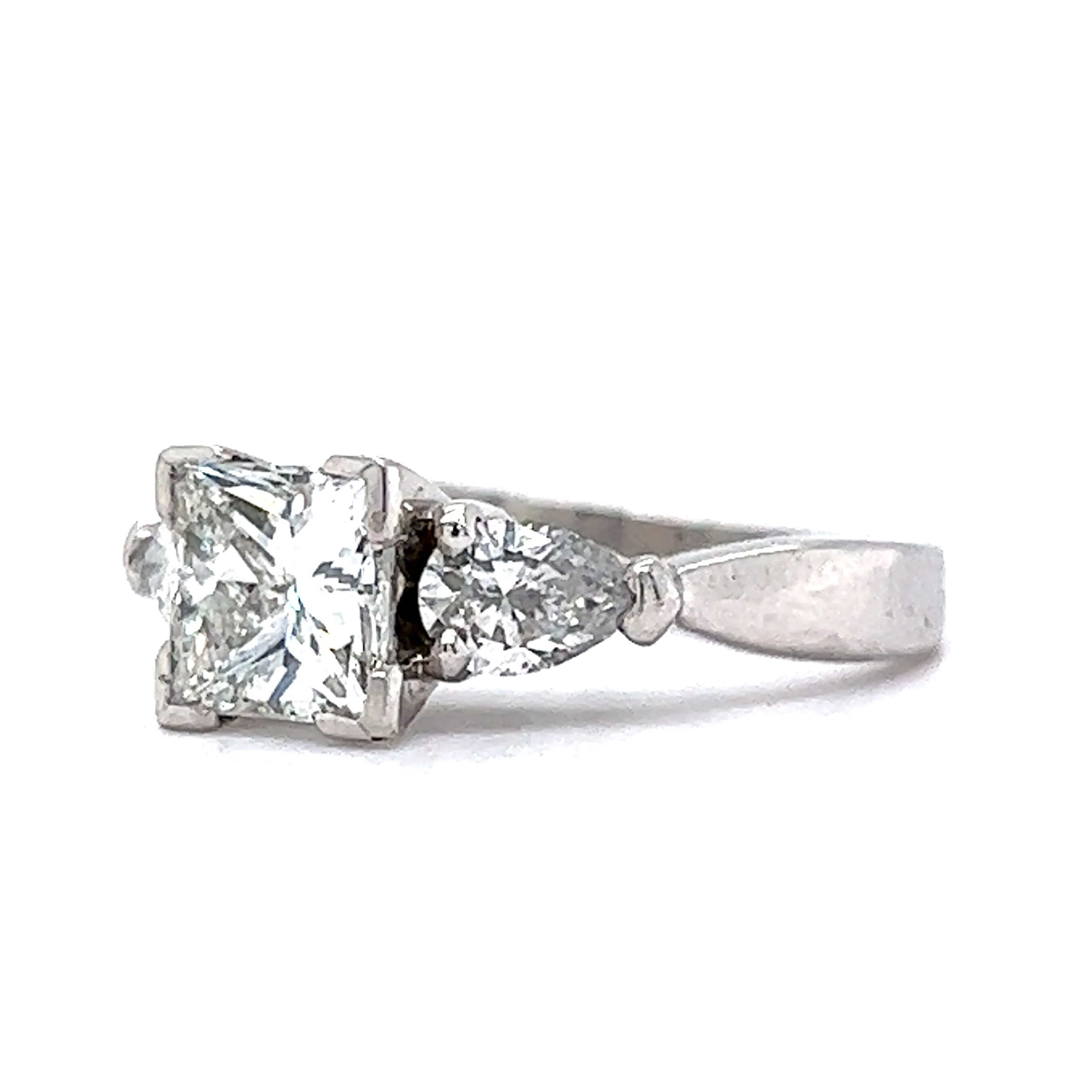 1.41 Princess Cut Diamond Engagement Ring in Platinum - Image 2