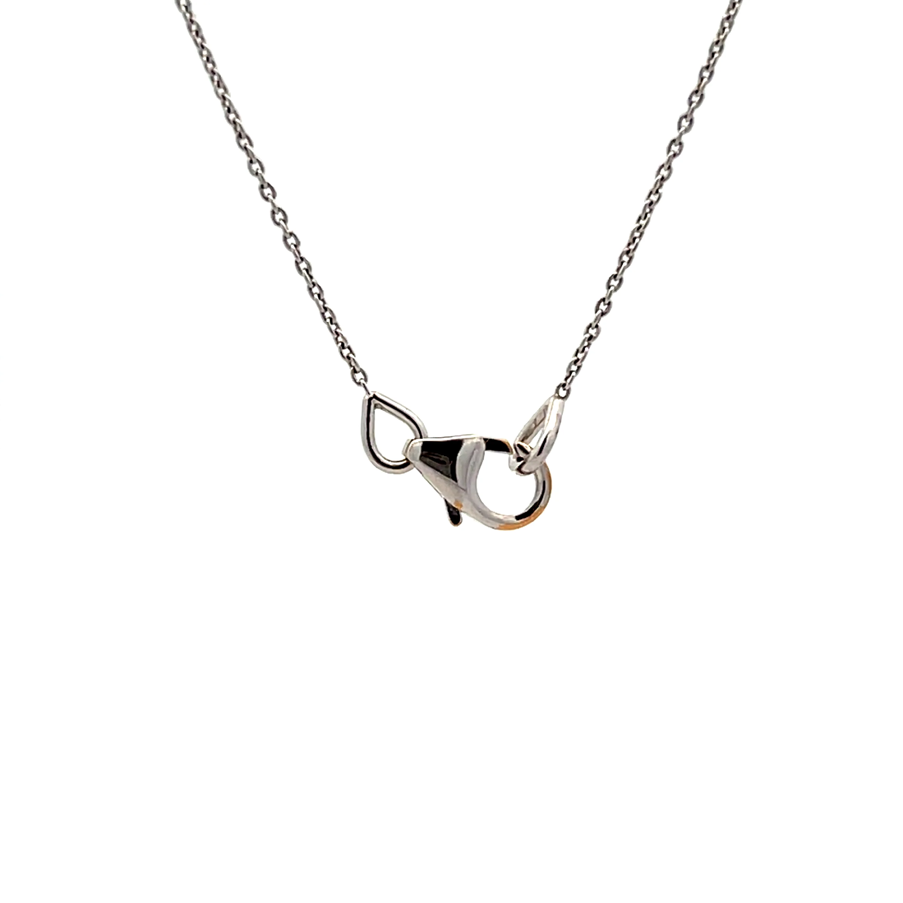 1.43 Pear Cut Diamond Drop Necklace in 18k White Gold - Image 4