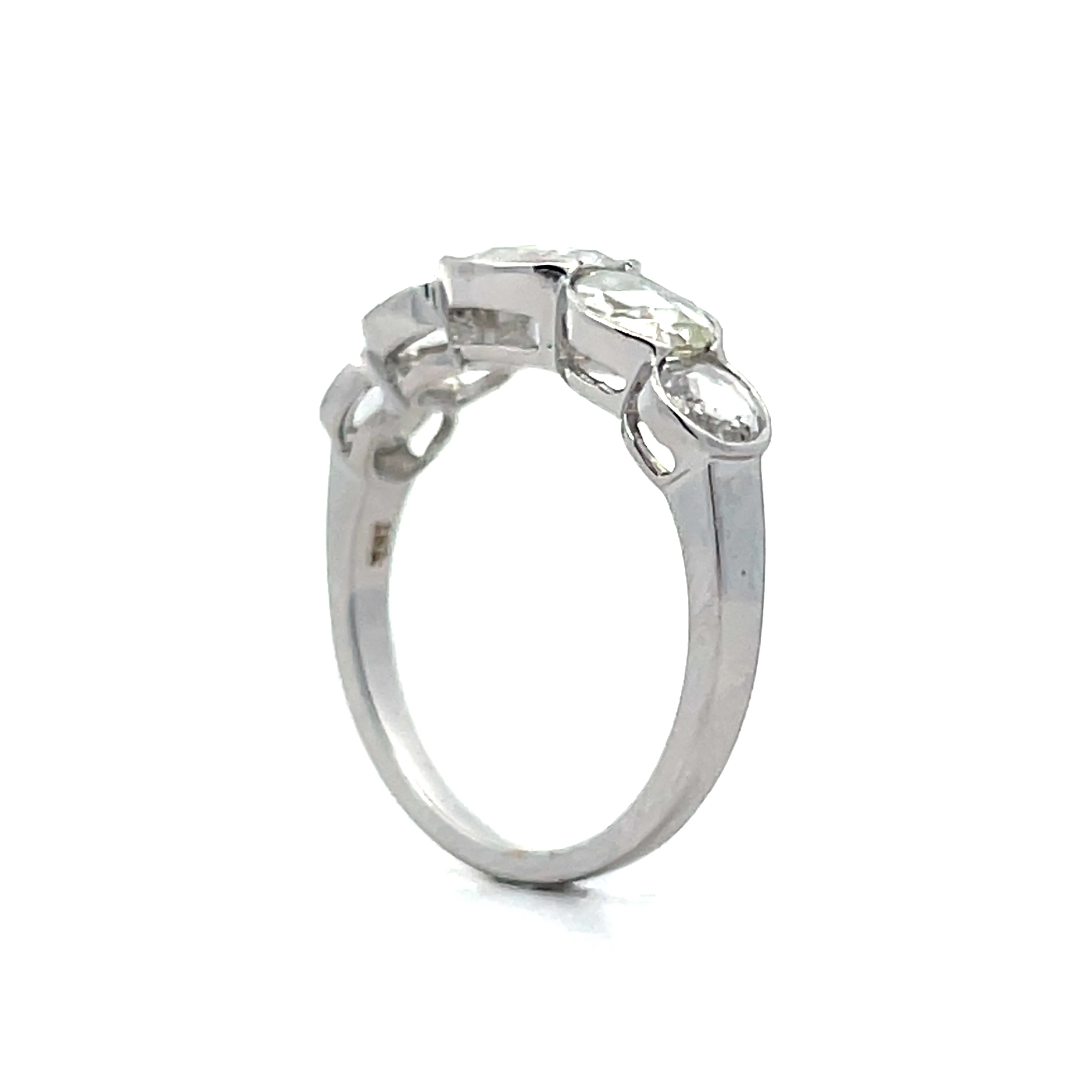 1.43 Rose Cut Diamond Stacking Ring in 18k - Image 5