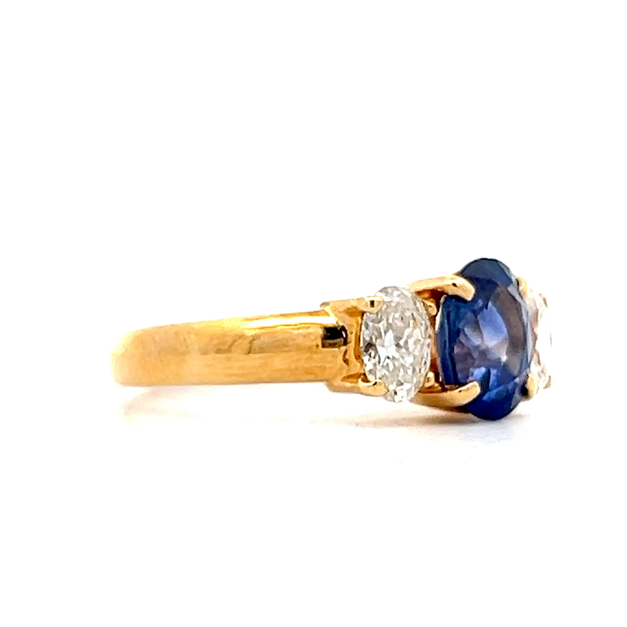 1.43 Sapphire & Diamond Engagement Ring in 18k - Image 3