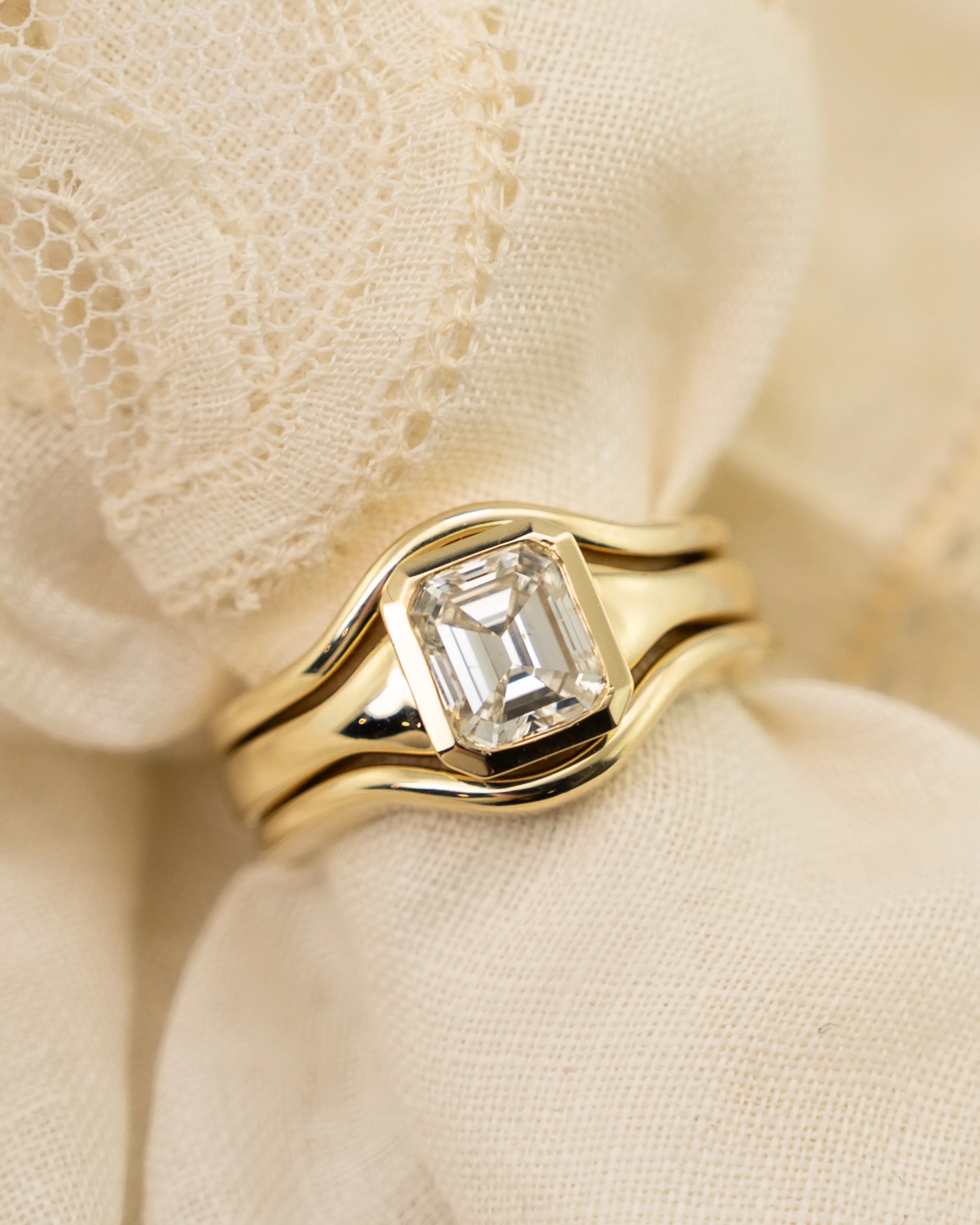 1.44 Emerald Cut Diamond Engagement Ring in 14k - Image 14