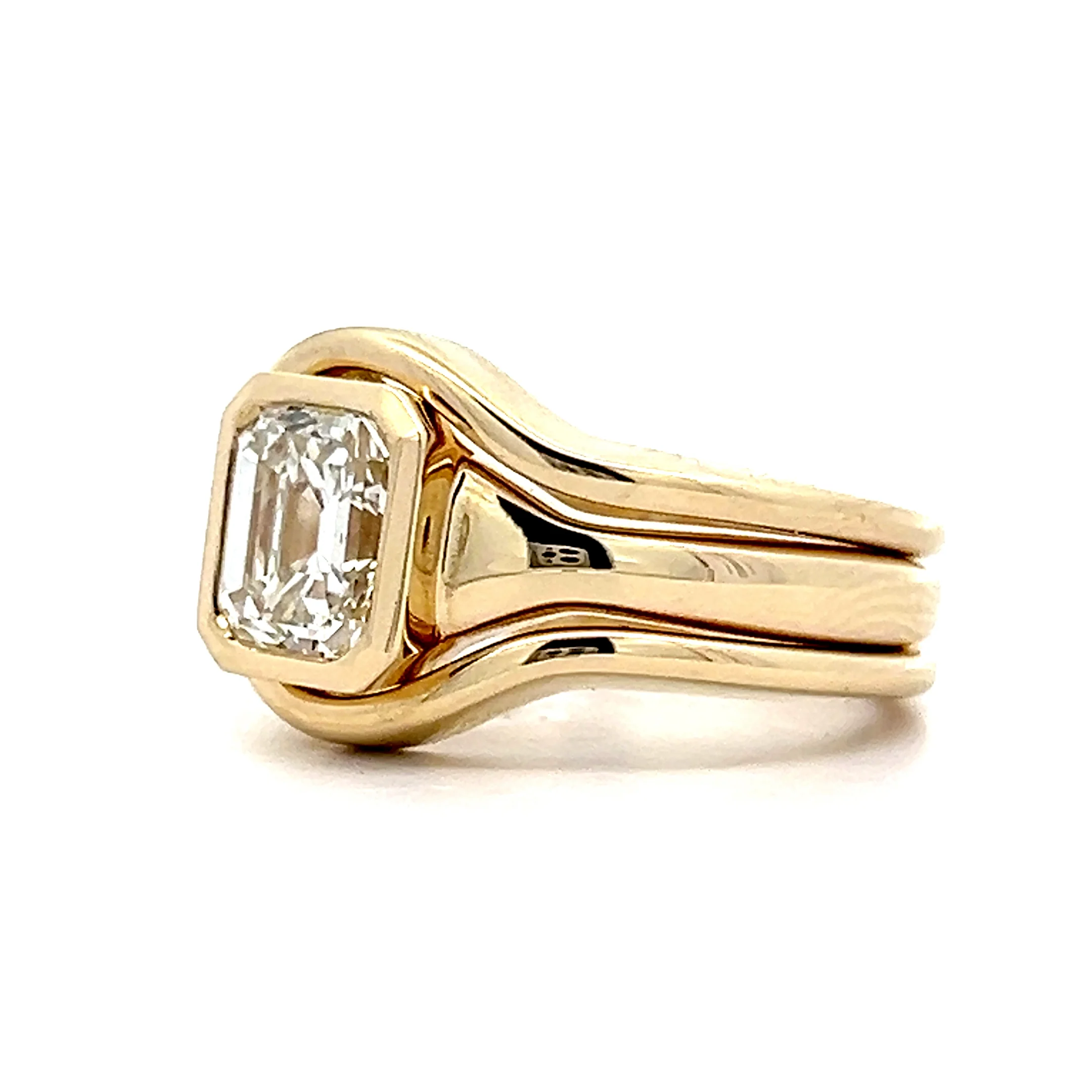 1.44 Emerald Cut Diamond Engagement Ring in 14k - Image 2