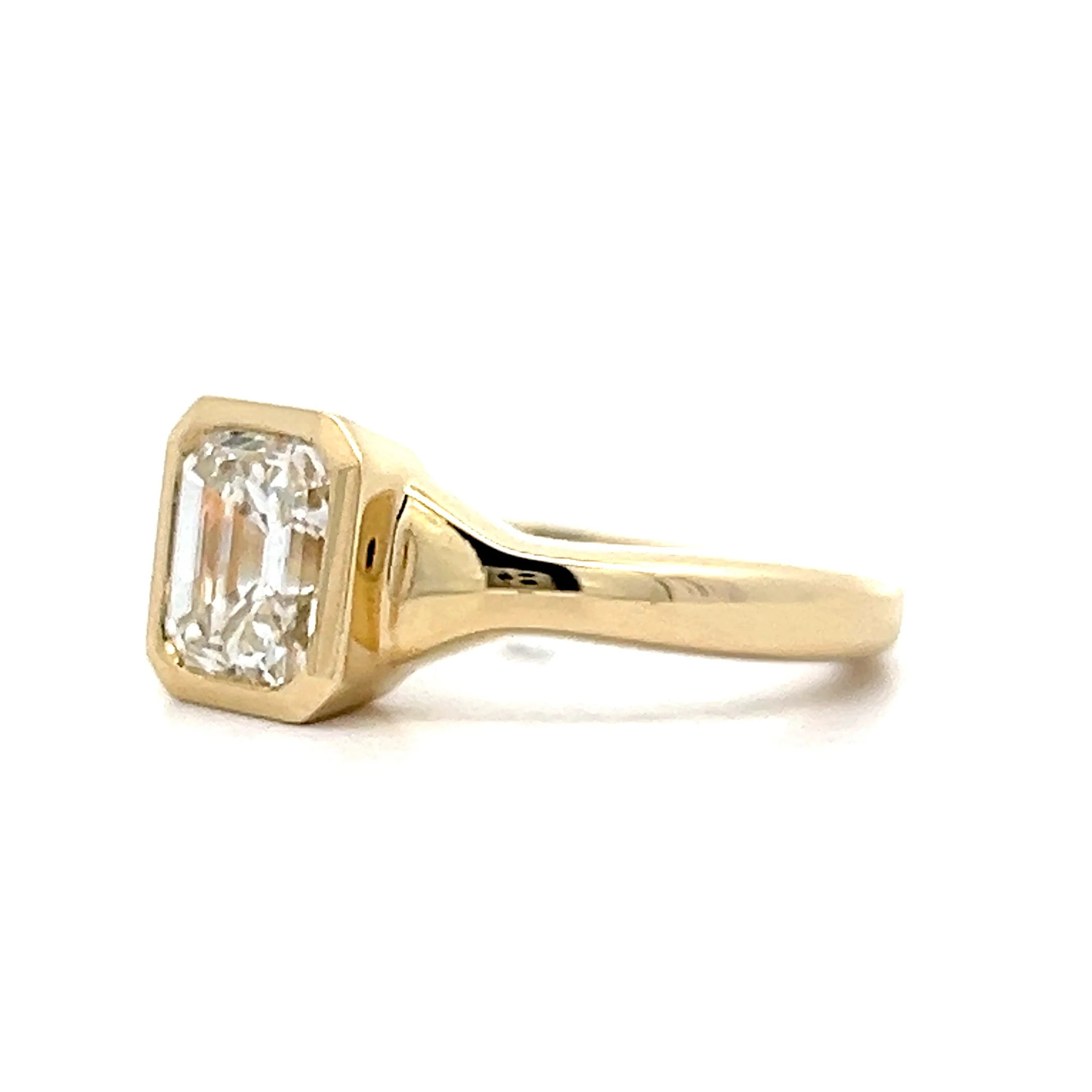 1.44 Emerald Cut Diamond Engagement Ring in 14k - Image 5