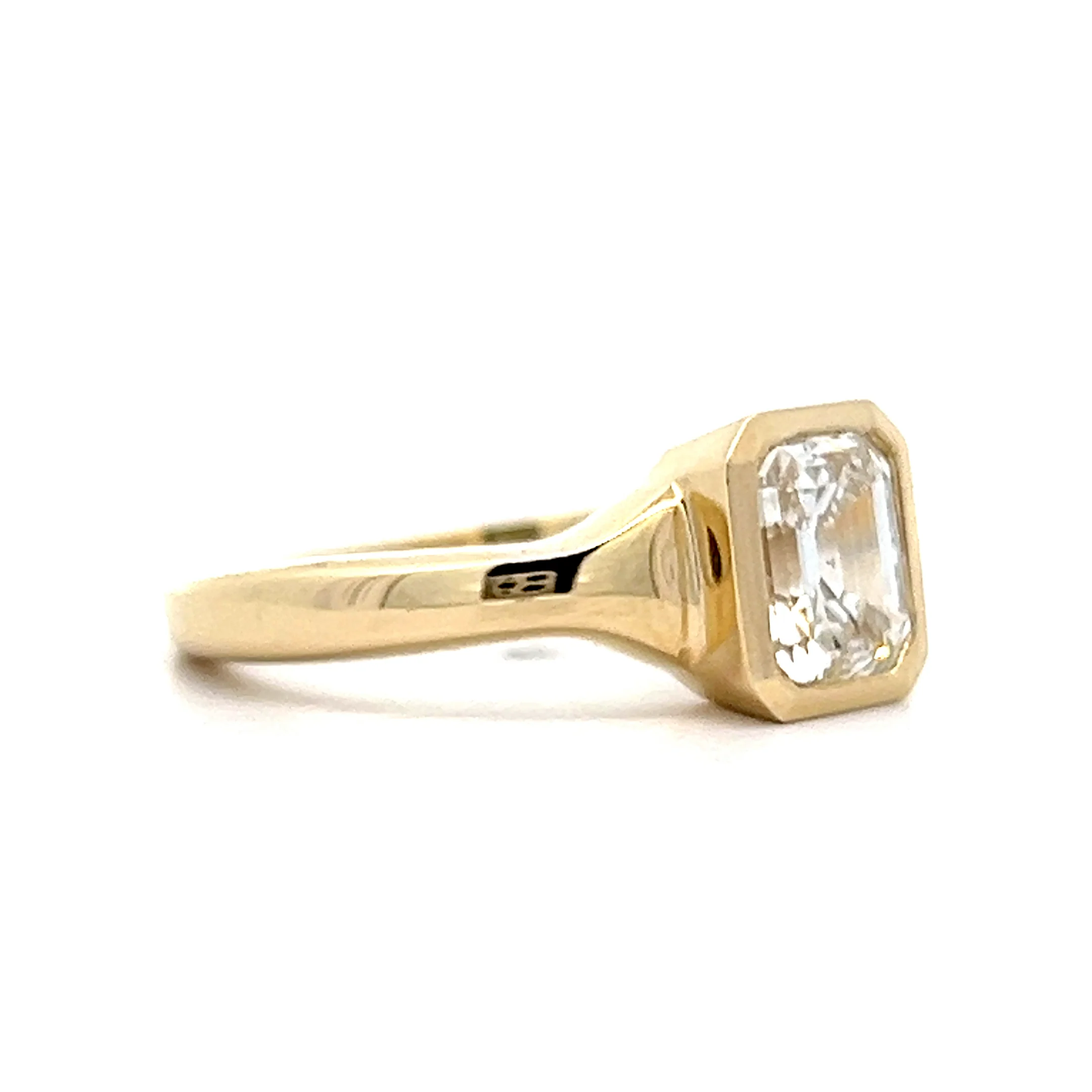 1.44 Emerald Cut Diamond Engagement Ring in 14k - Image 6