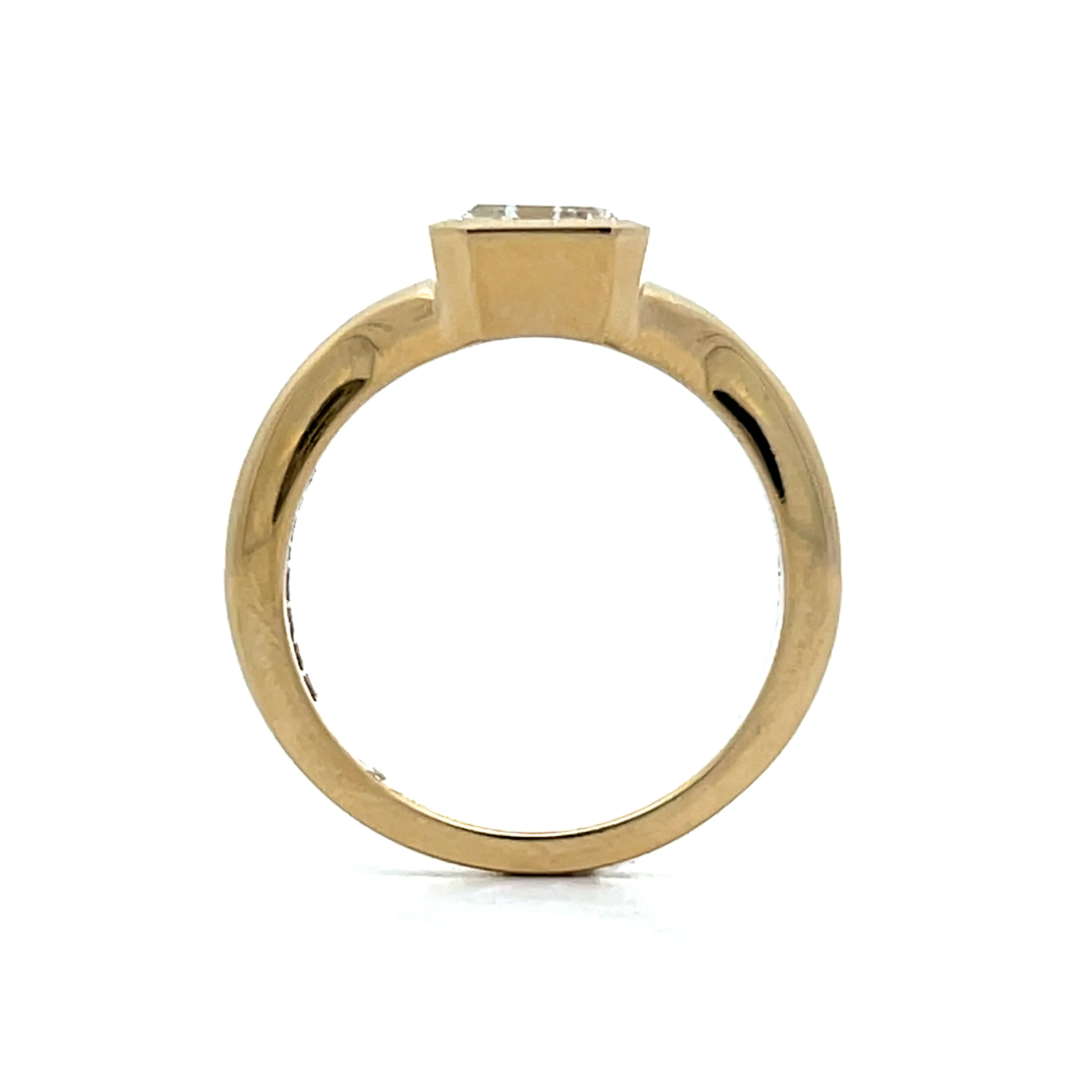 1.44 Emerald Cut Diamond Engagement Ring in 14k - Image 7