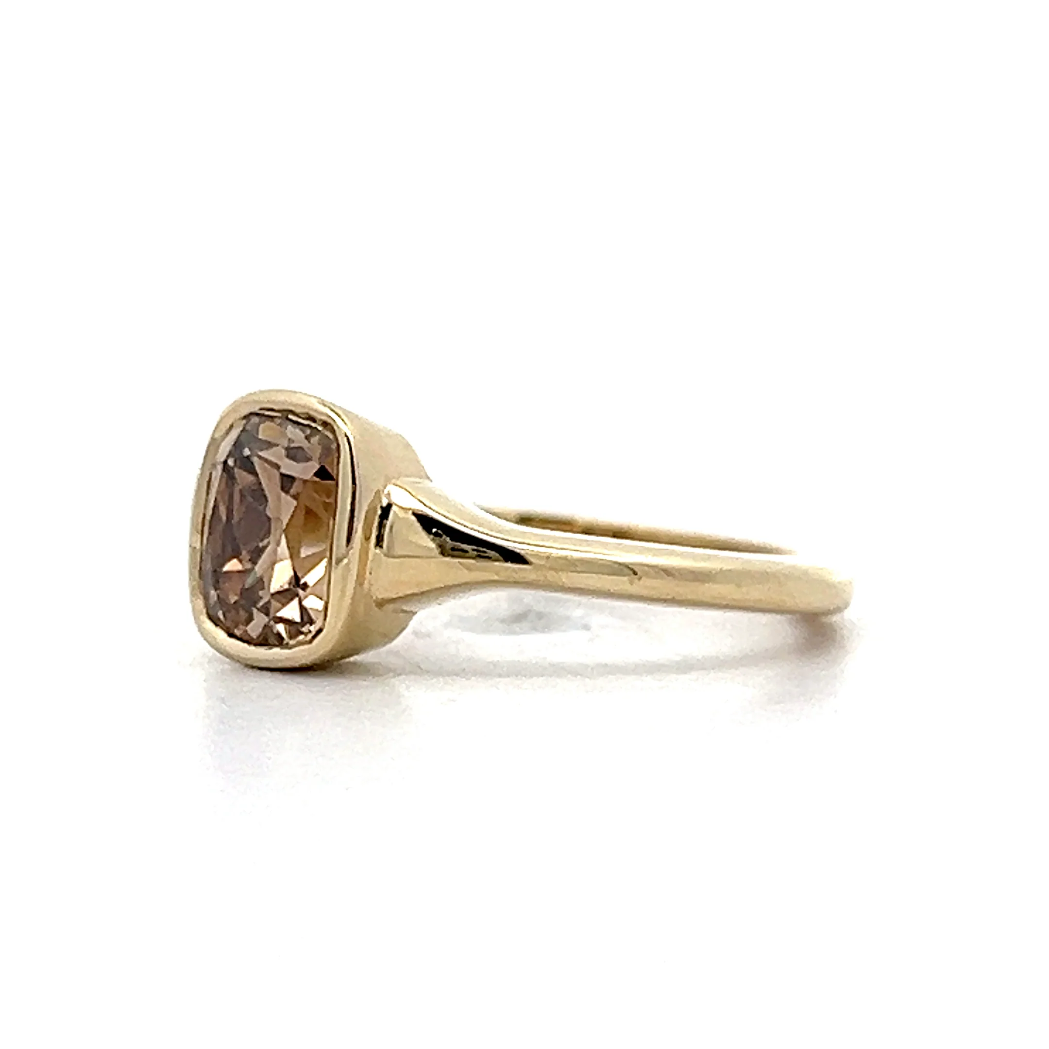 1.44 Fancy Brown Diamond Solitaire Engagement Ring in 14k - Image 2