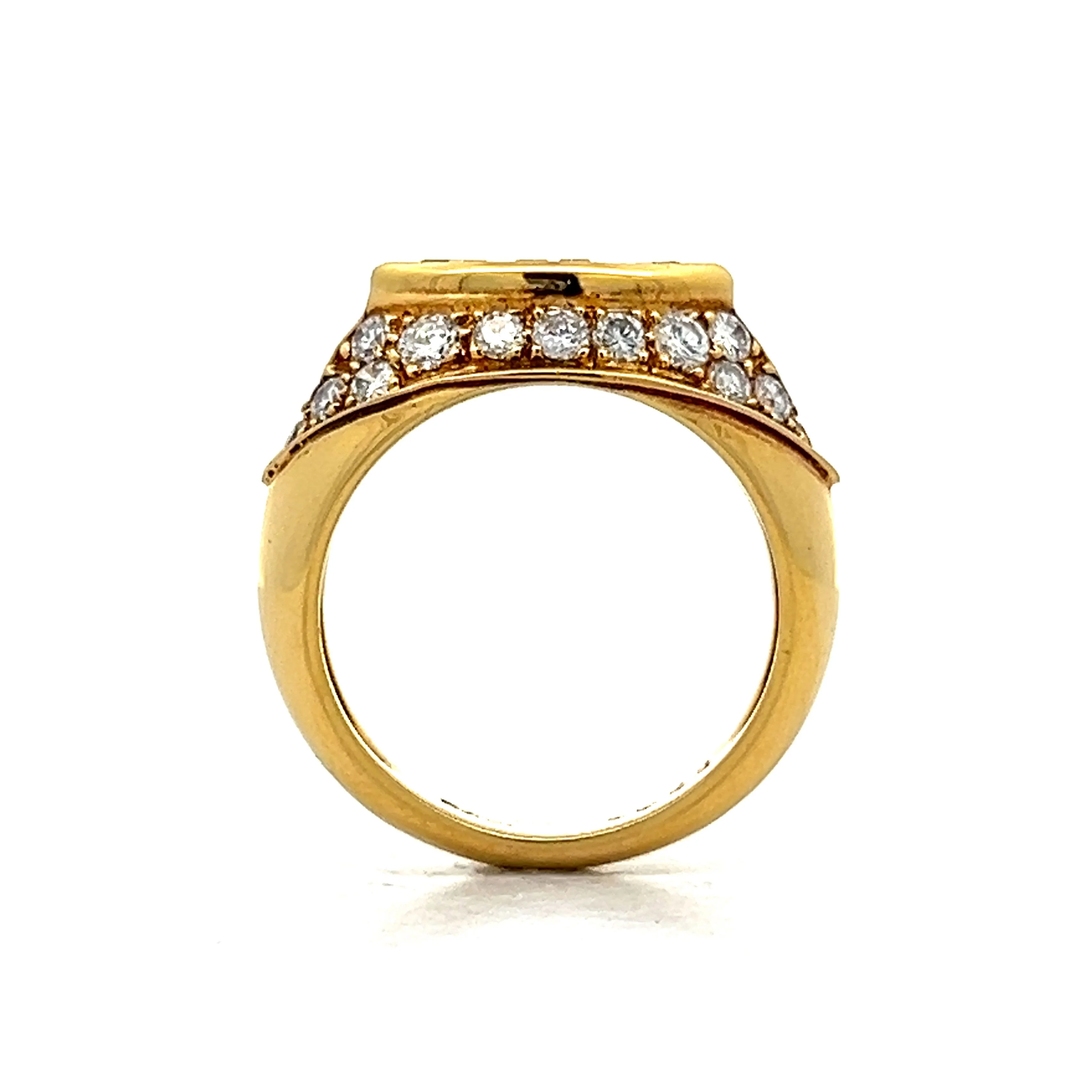 1.46 Diamond Cocktail Ring in 18k Yellow Gold - Image 4