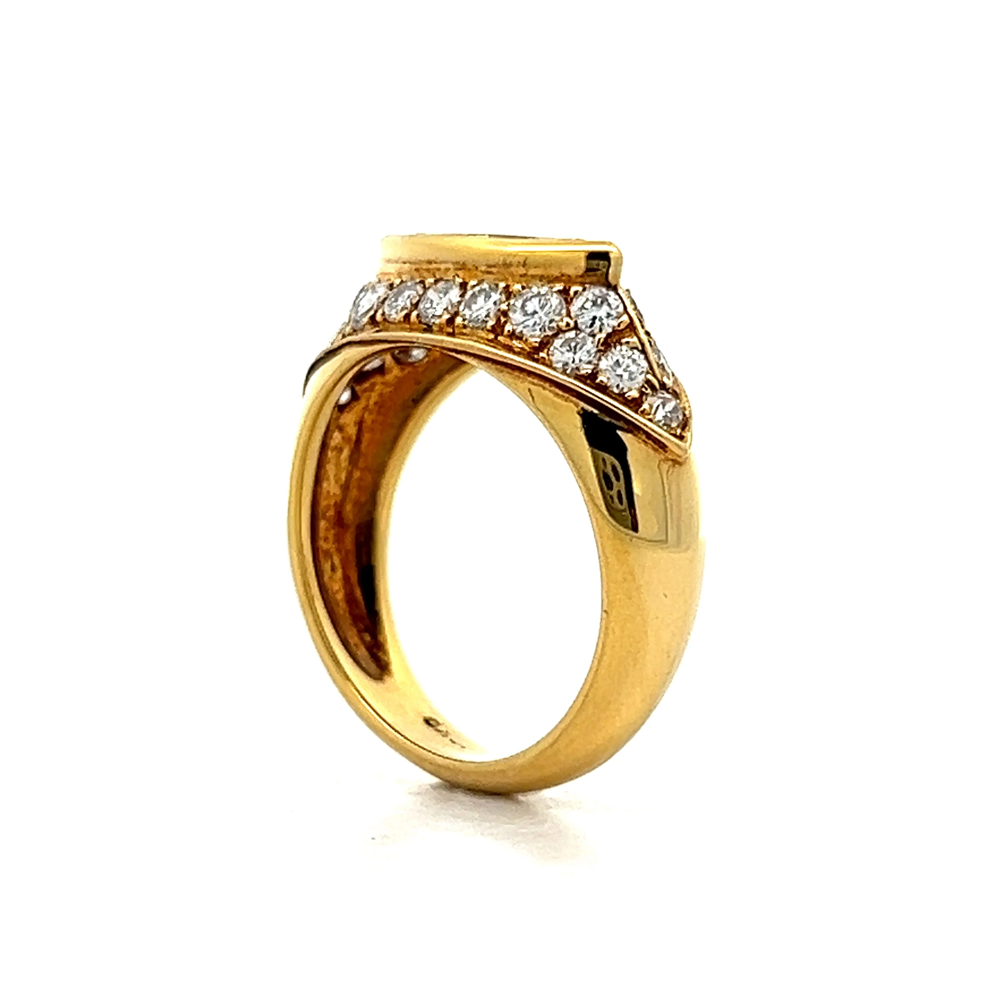 1.46 Diamond Cocktail Ring in 18k Yellow Gold - Image 5