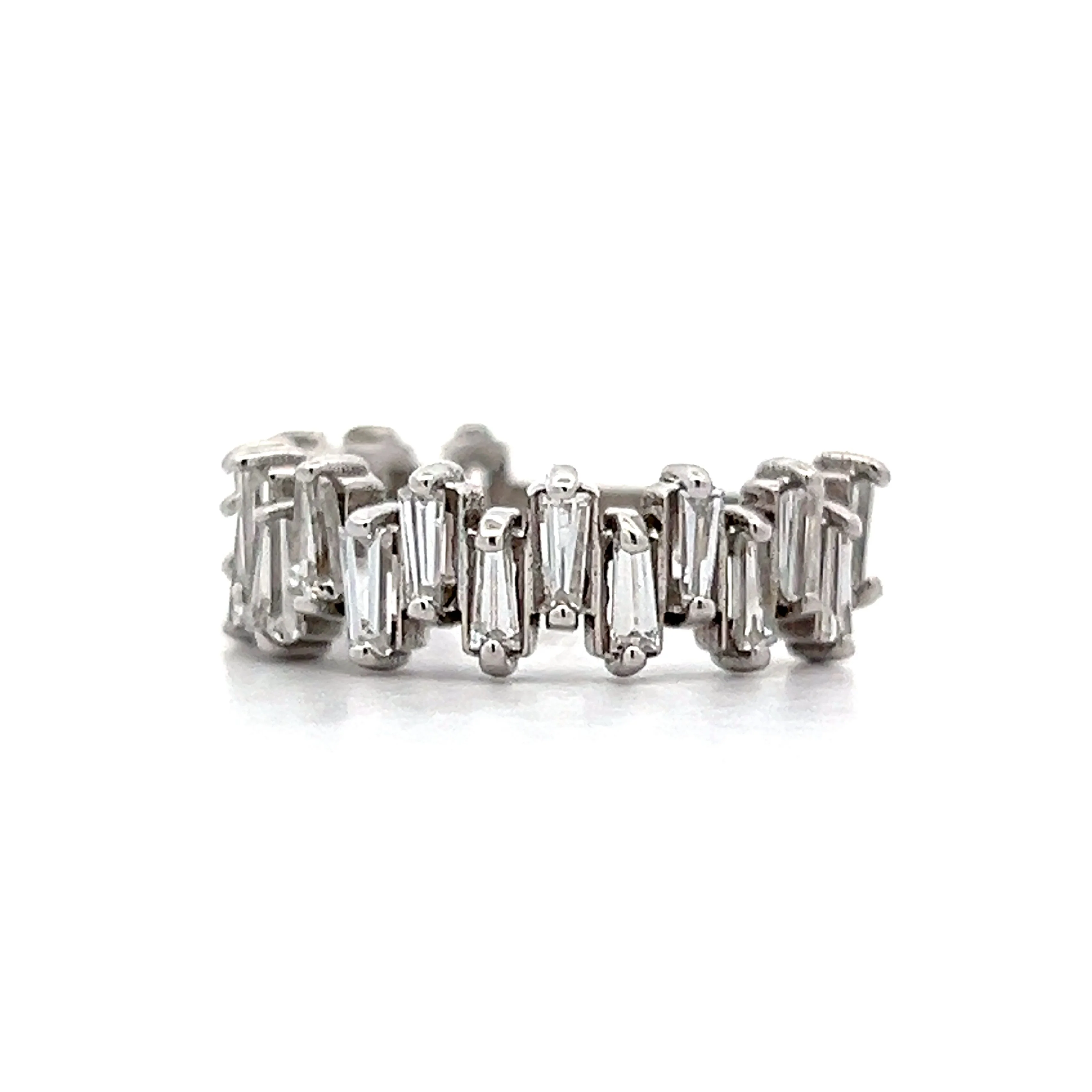 1.47 Baguette Diamond Ring in 14k White Gold - Image 2