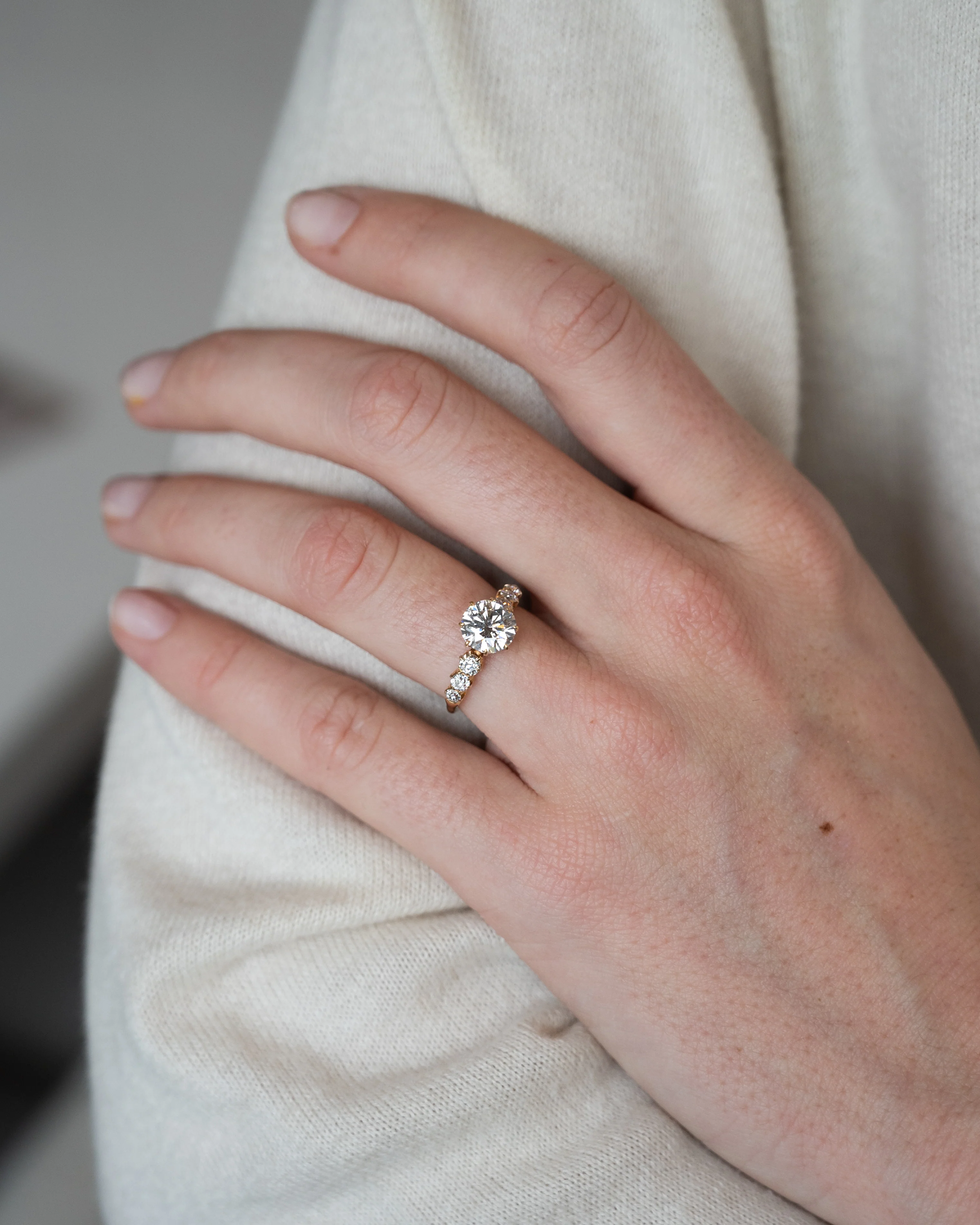 1.50 Antique Victorian Diamond Engagement Ring 14k - Image 7