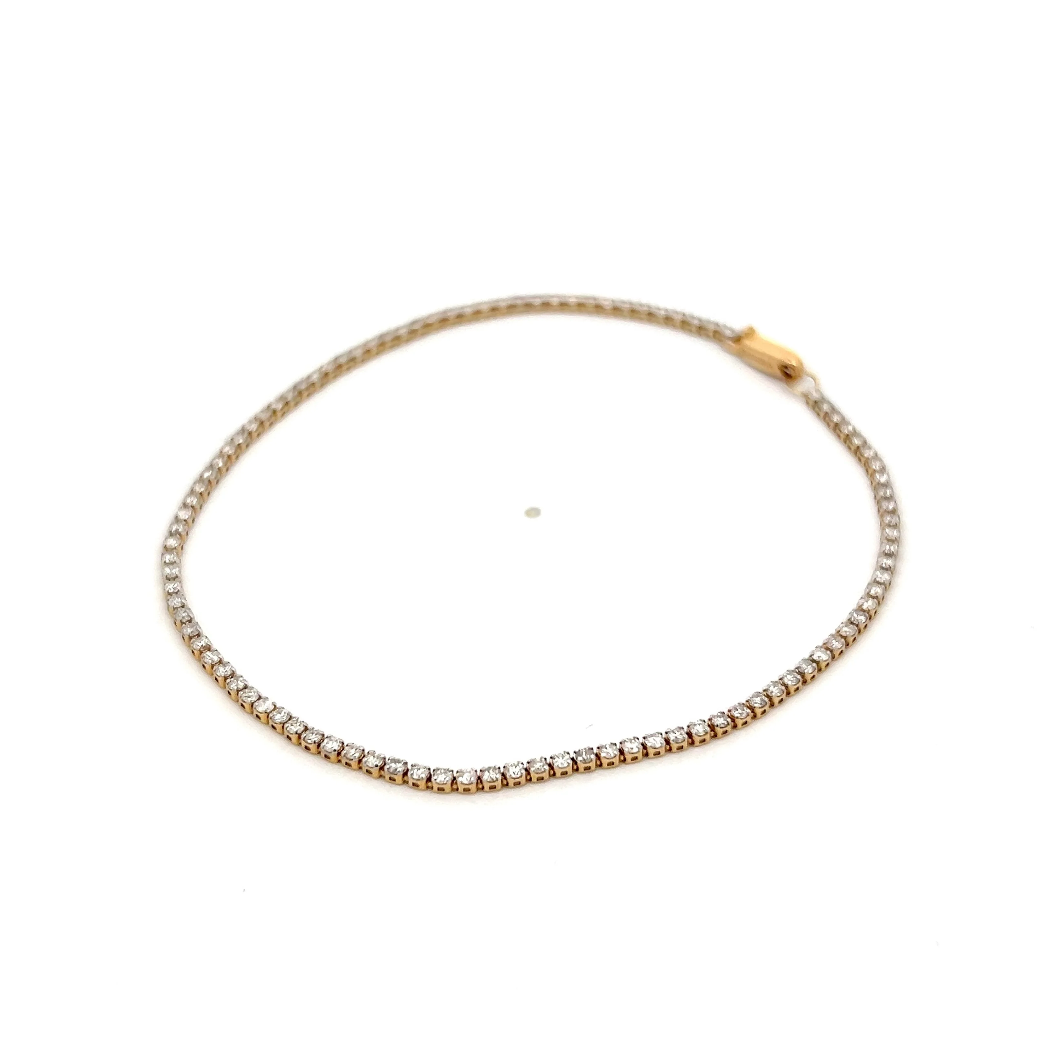 1.50 Brilliant Diamond Tennis Bracelet in 14k - Image 2