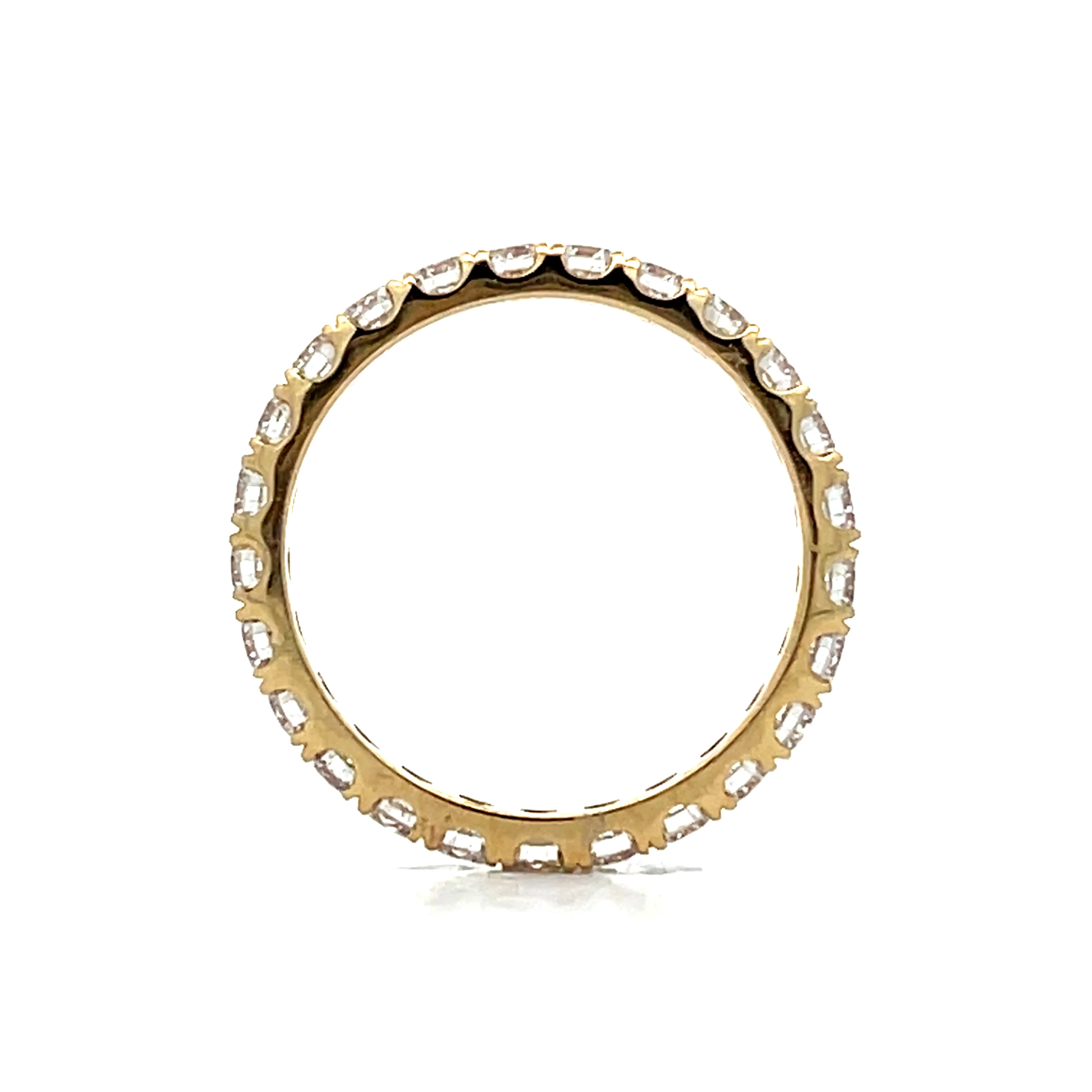 1.50 Classic Diamond Eternity Wedding Band 14k - Image 5
