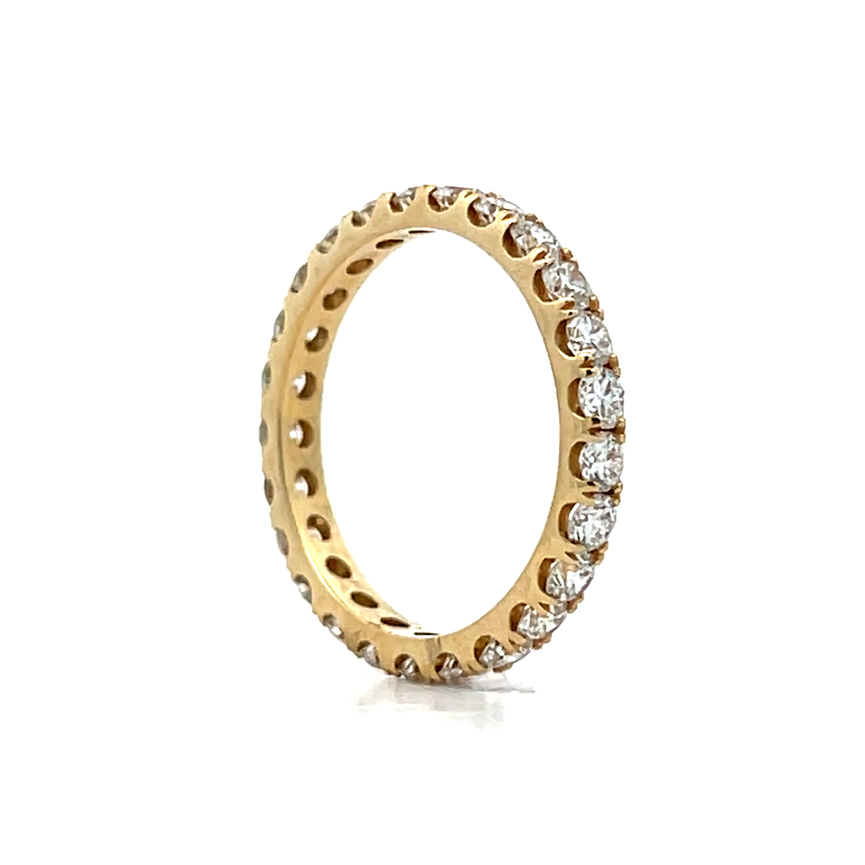 1.50 Classic Diamond Eternity Wedding Band 14k - Image 6