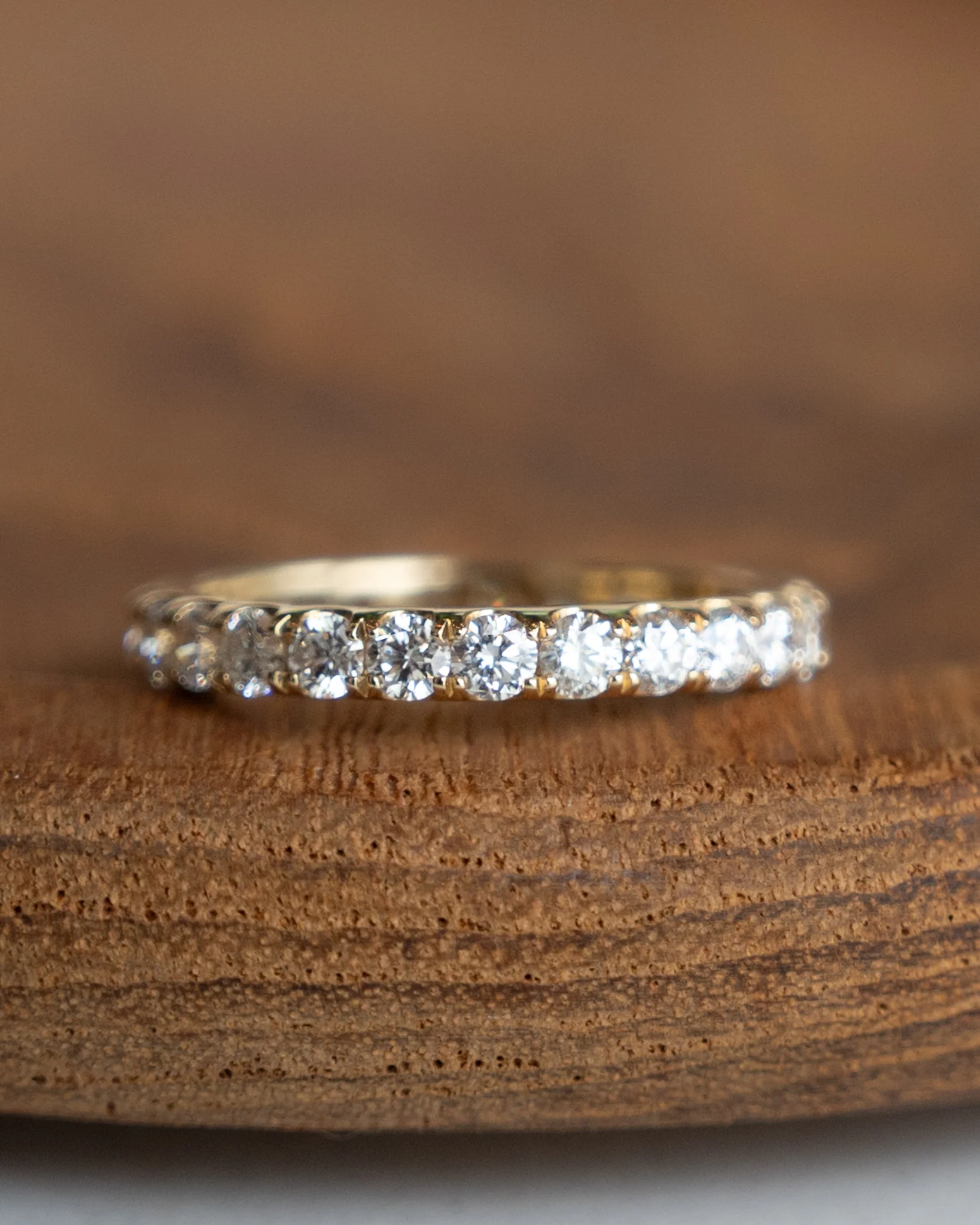 1.50 Classic Diamond Eternity Wedding Band 14k - Image 7