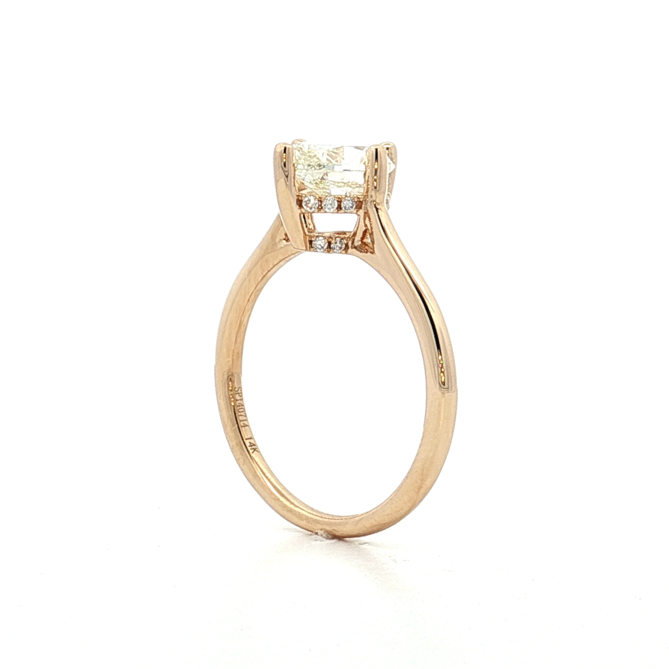 1.50 Oval Diamond Solitaire Engagement Ring in 14k - Image 5