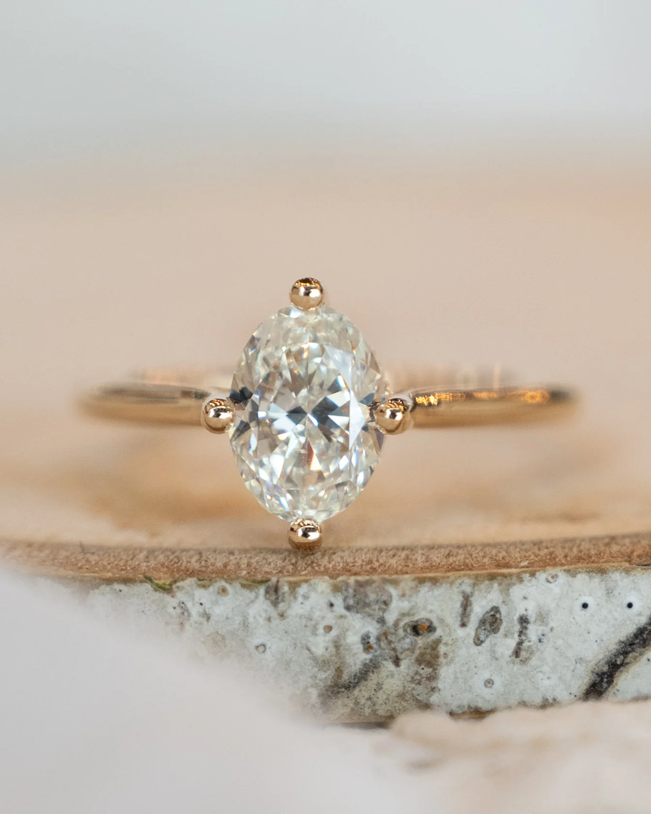 1.50 Oval Diamond Solitaire Engagement Ring in 14k - Image 7