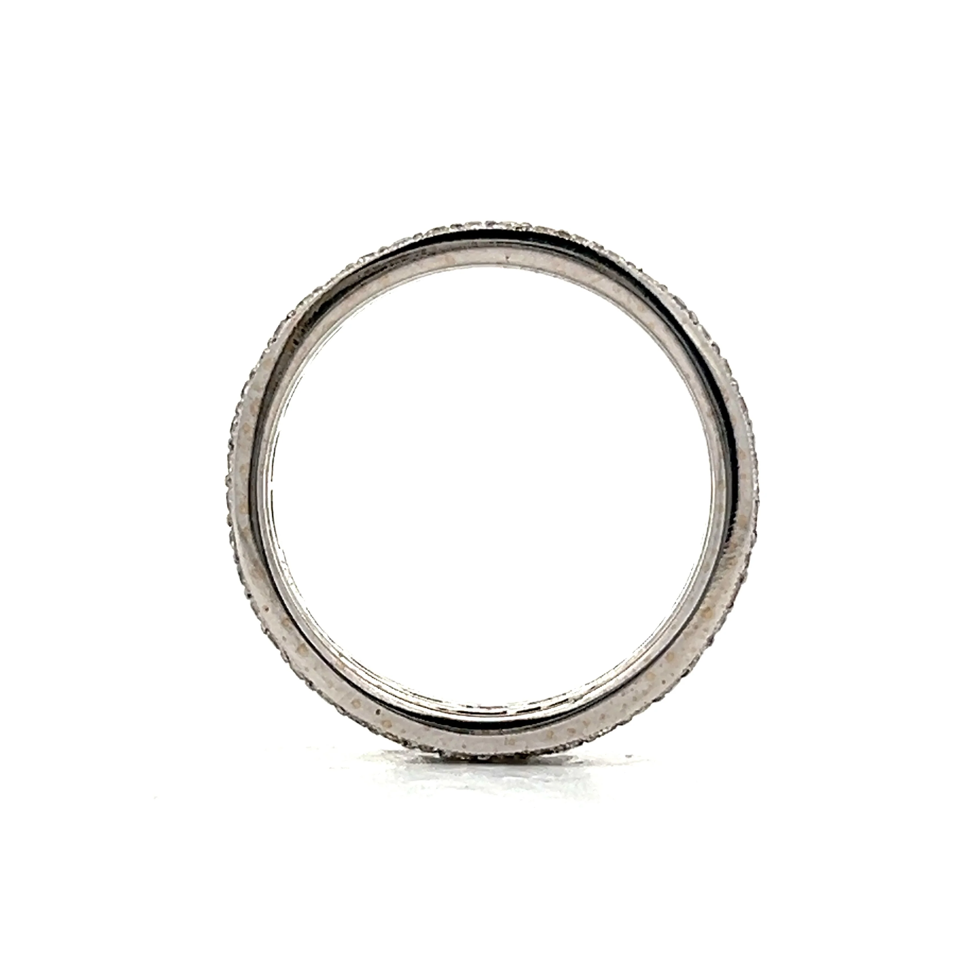 1.50 Princess & Round Diamond Band in 14k White Gold - Image 4